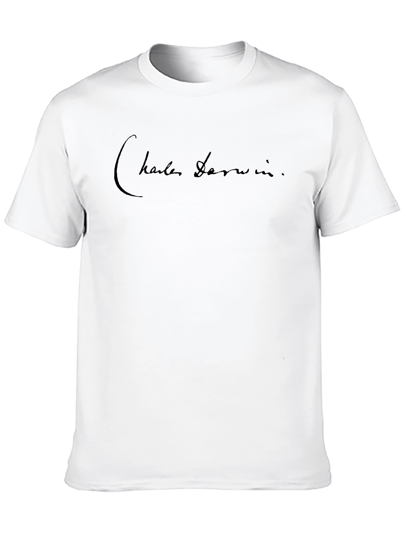 Charles Darwin Signature T-Shirt - Black
