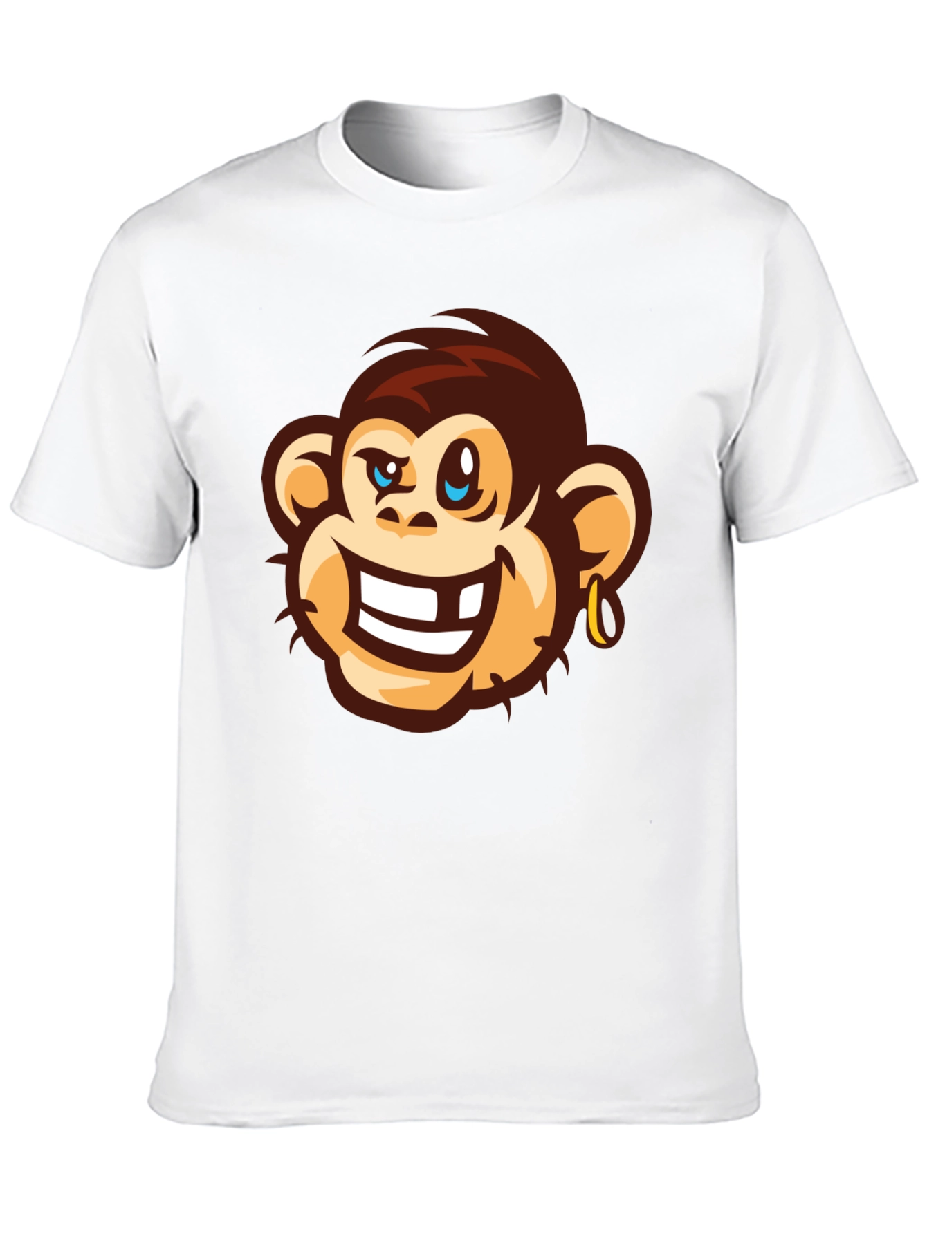 Cool Monkey Graphic Tee - Black Cotton T-Shirt