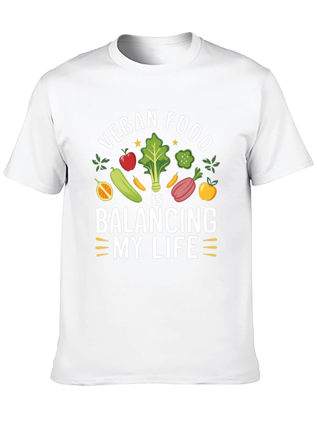 Vegan Food Balancing My Life T-Shirt