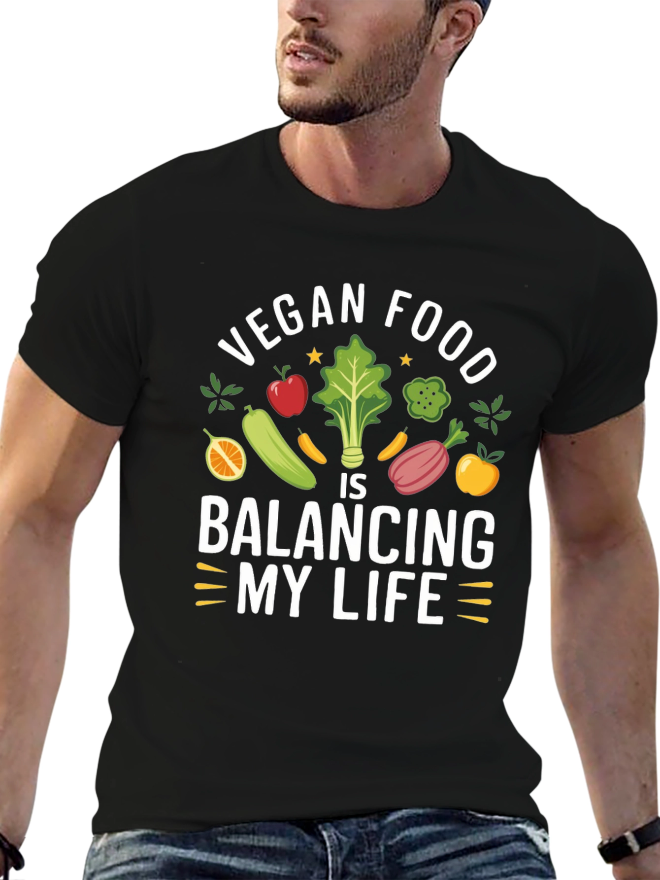 Vegan Food Balancing My Life T-Shirt