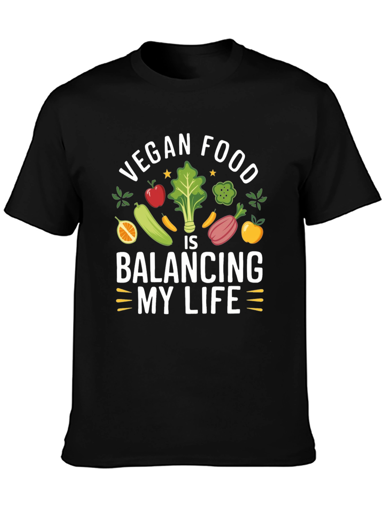 Vegan Food Balancing My Life T-Shirt