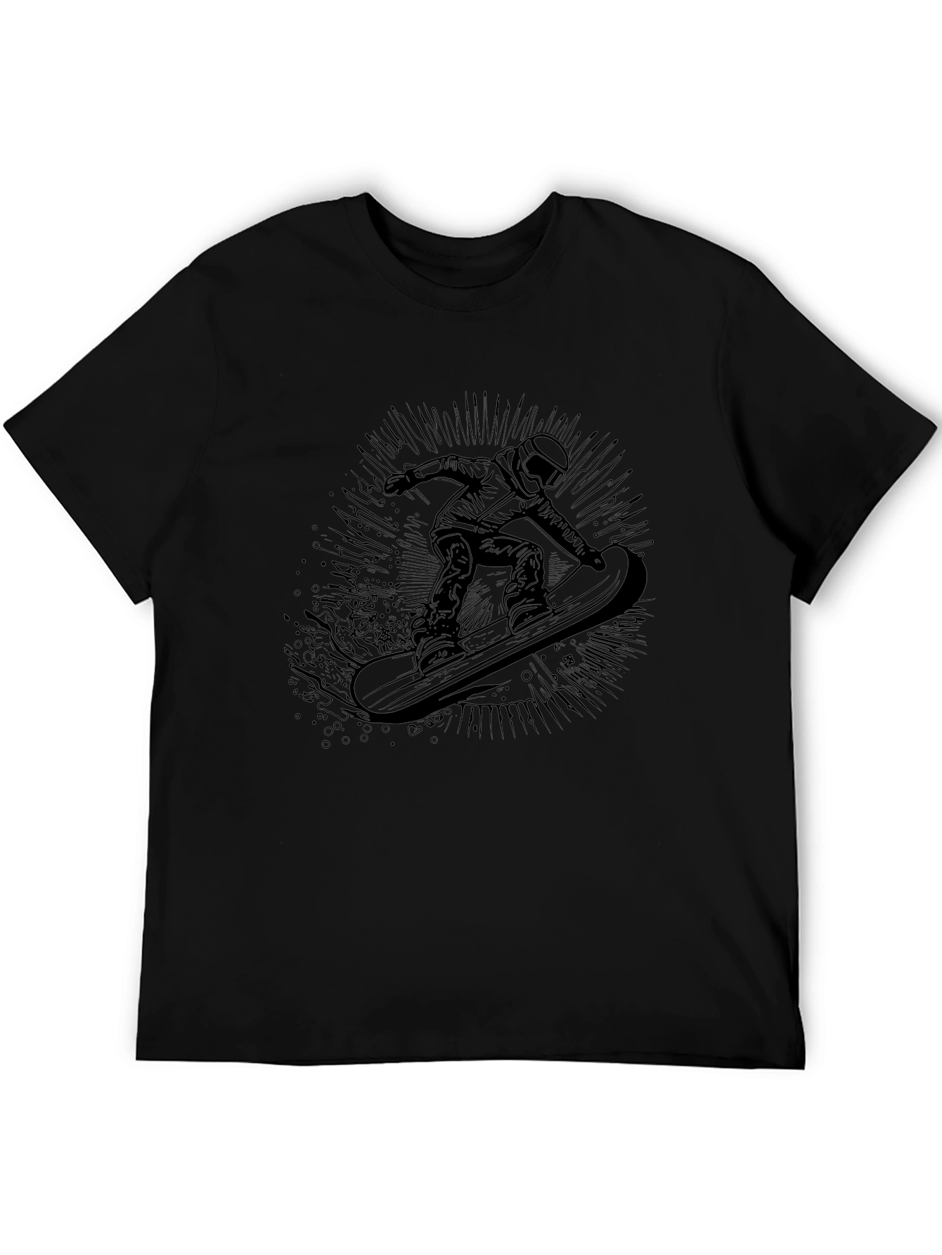 Black Snowboarder Graphic Tee