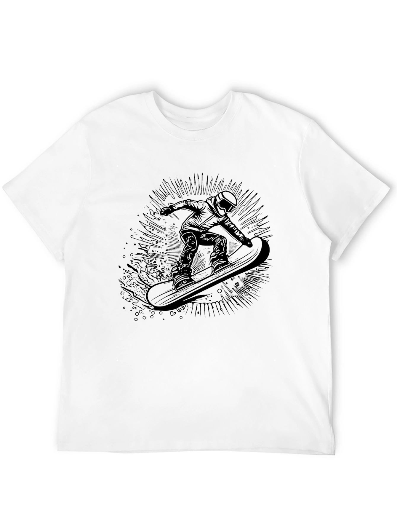 Black Snowboarder Graphic Tee