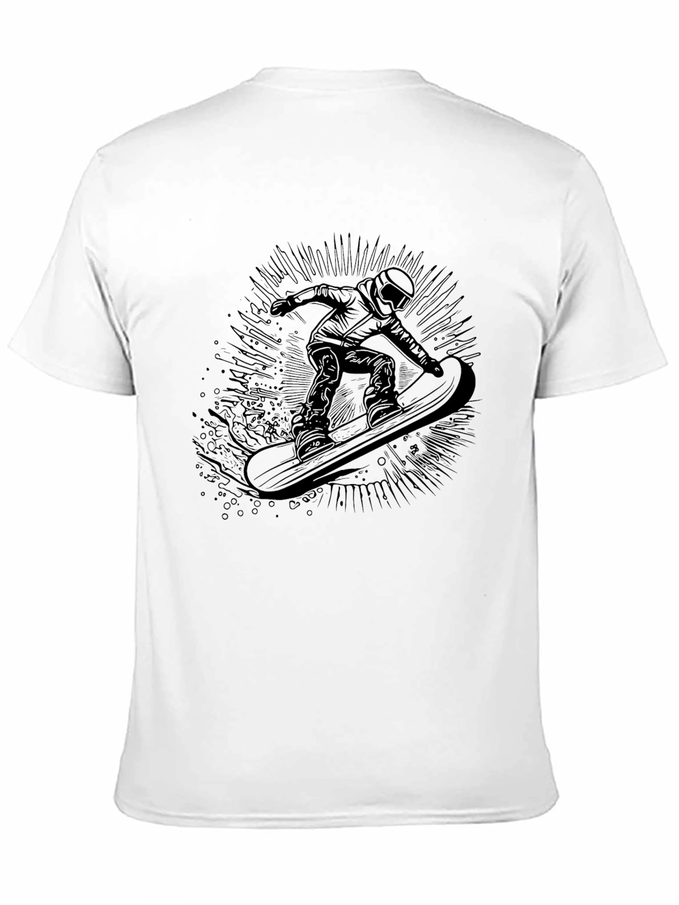 Black Snowboarder Graphic Tee