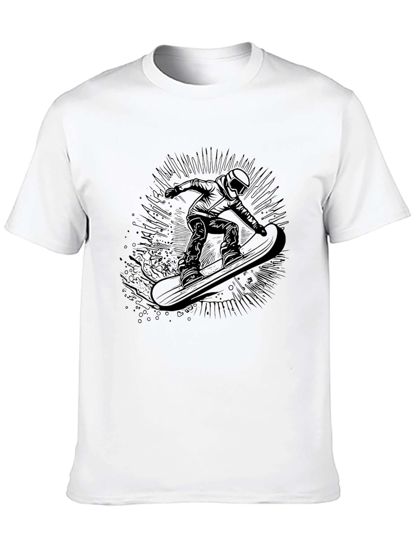 Black Snowboarder Graphic Tee