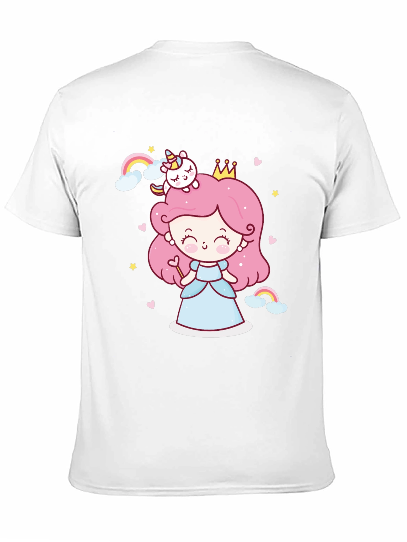 Kawaii Princess Unicorn Graphic Tee