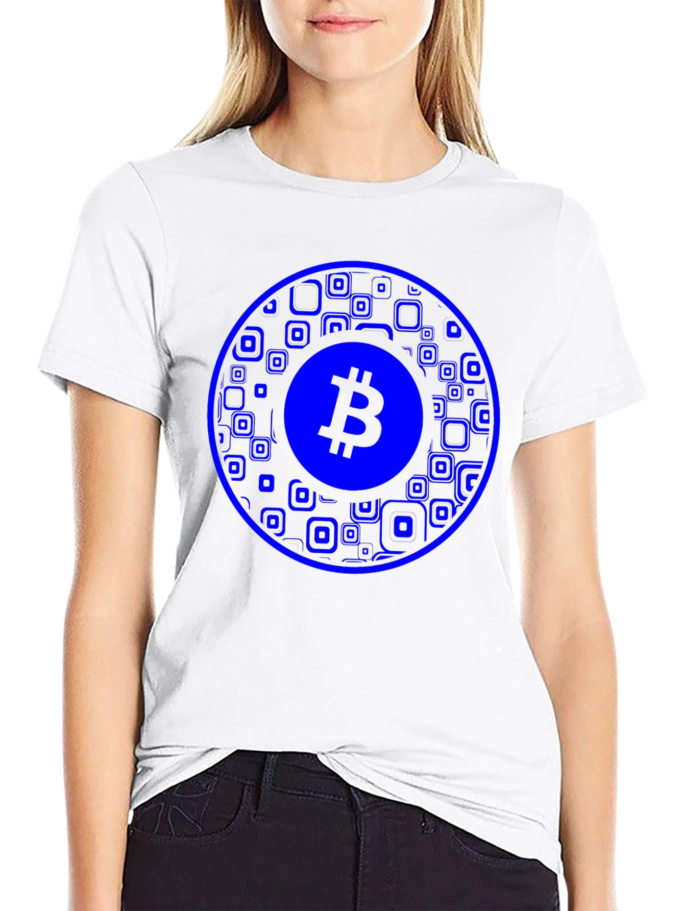 Bitcoin T-Shirt - Circular Design - Black