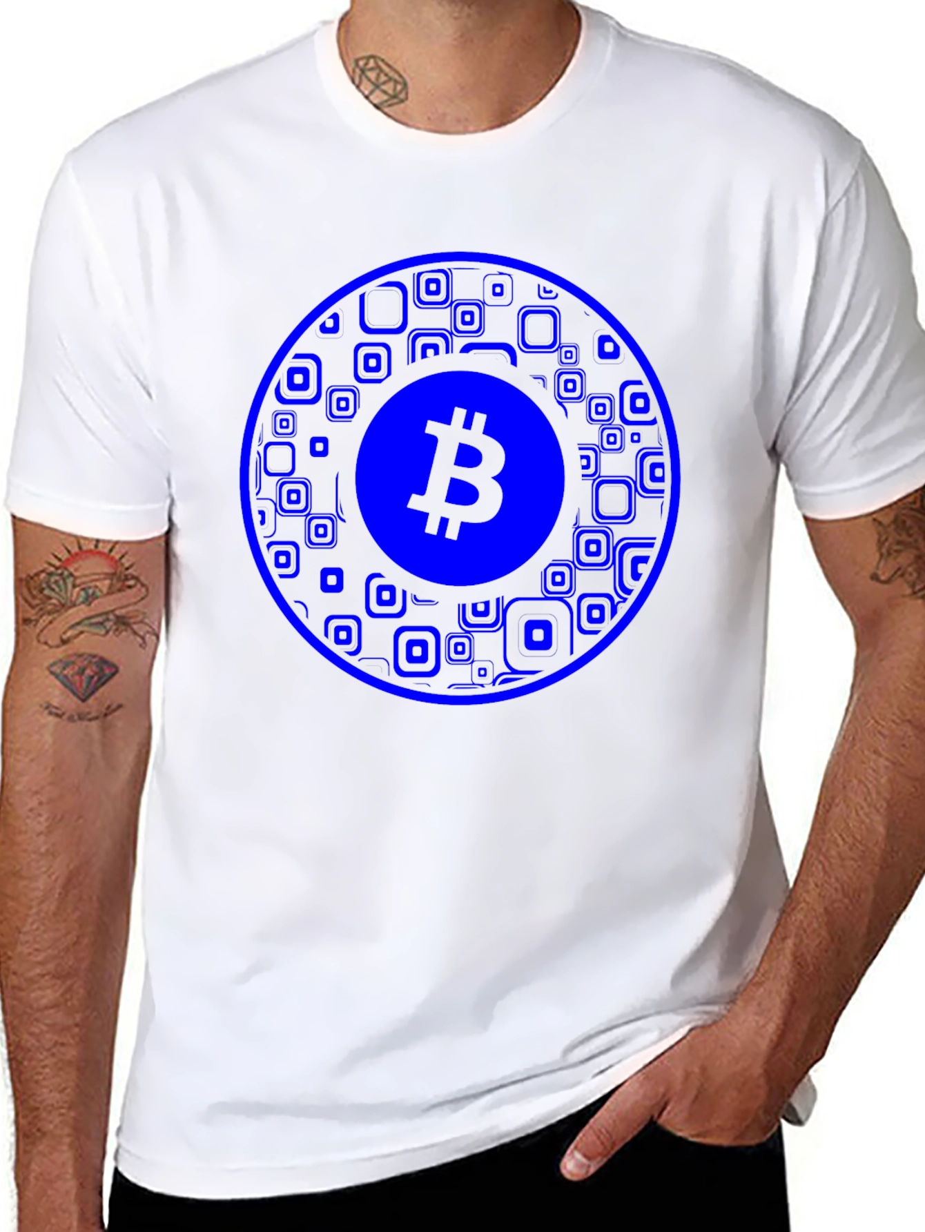 Bitcoin T-Shirt - Circular Design - Black