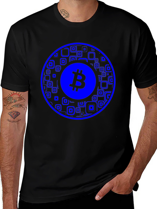 Bitcoin T-Shirt - Circular Design - Black