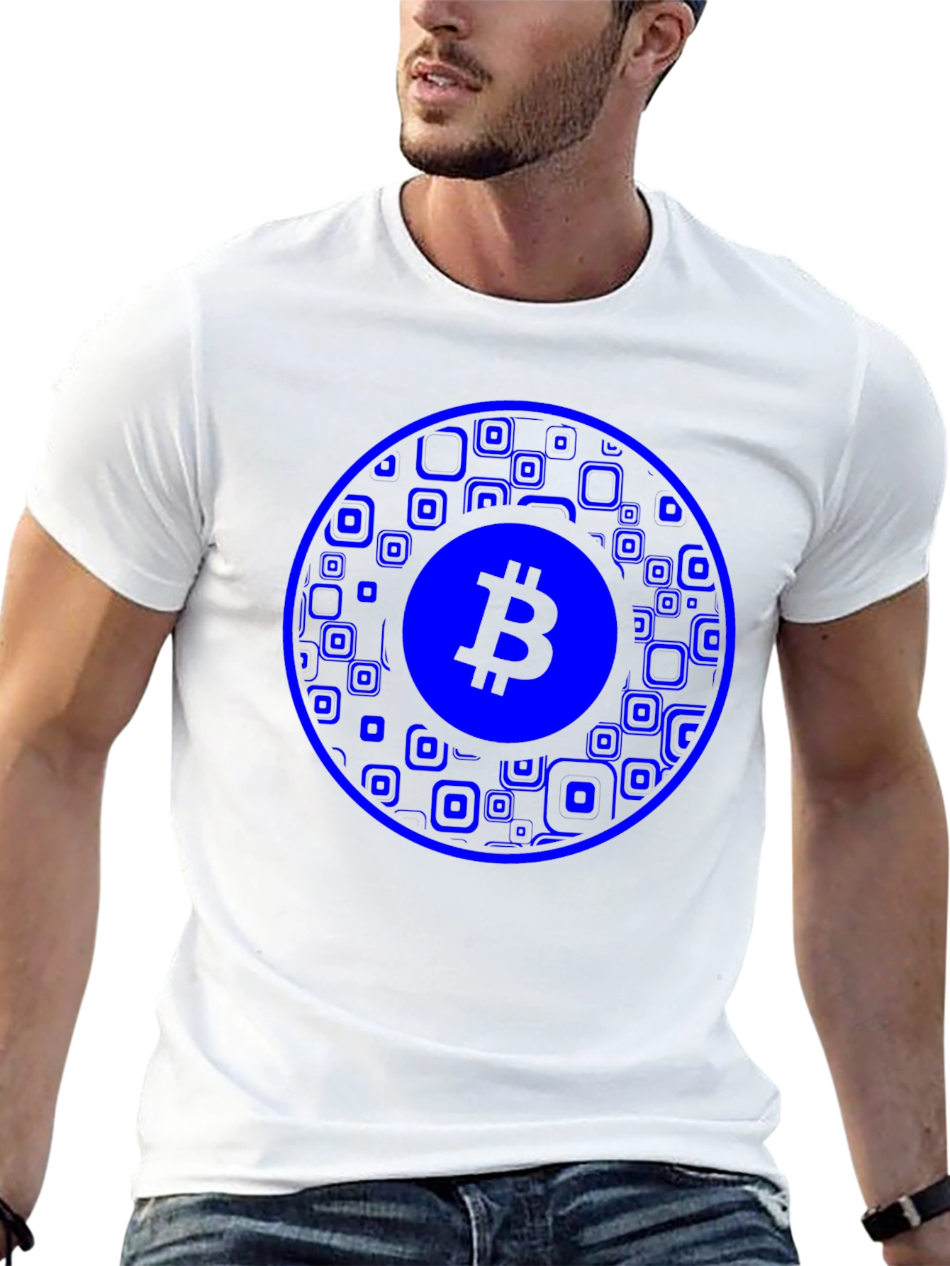 Bitcoin T-Shirt - Circular Design - Black