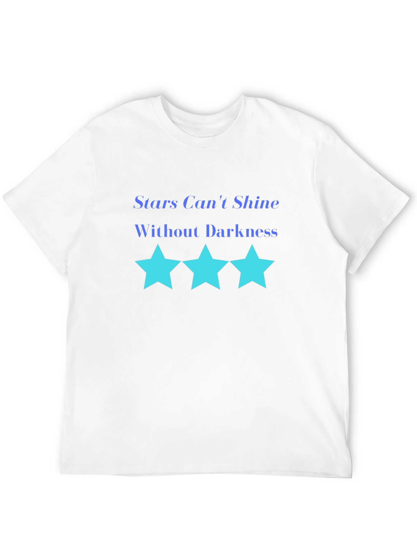 Inspirational Stars Graphic Black T-Shirt