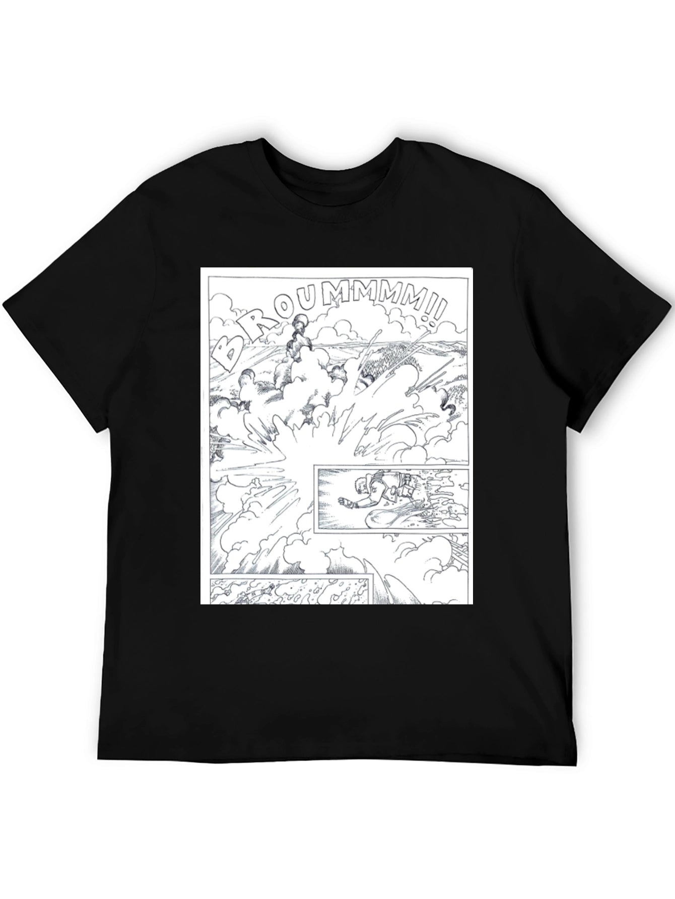 Comic Explosion Graphic Tee - Black