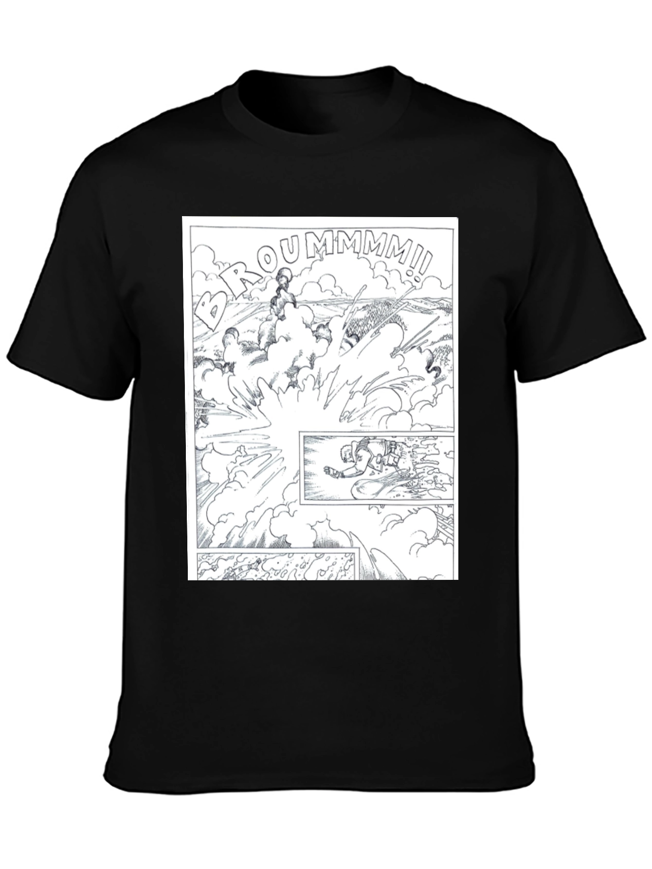 Comic Explosion Graphic Tee - Black