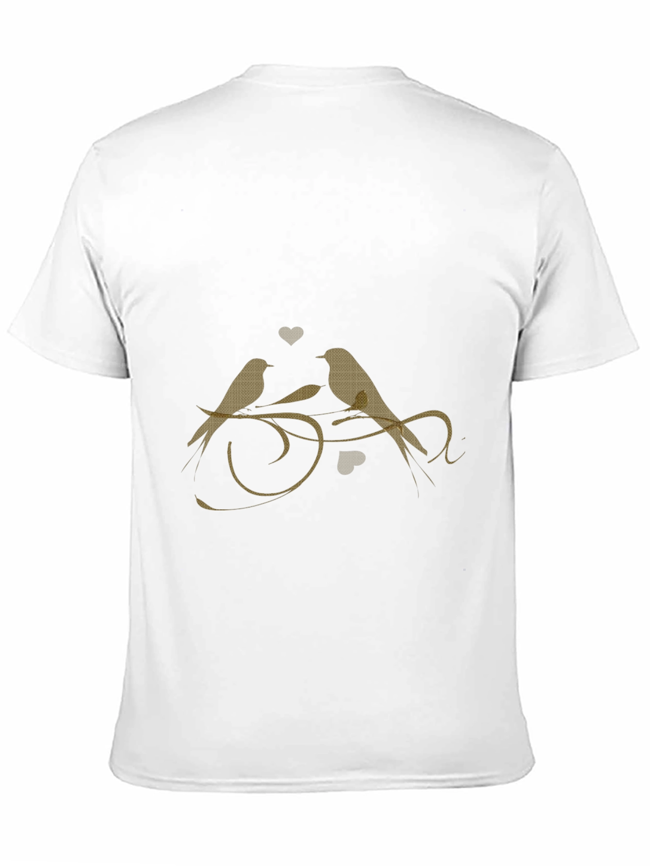 Love Birds Graphic Tee - Stylish Black T-Shirt