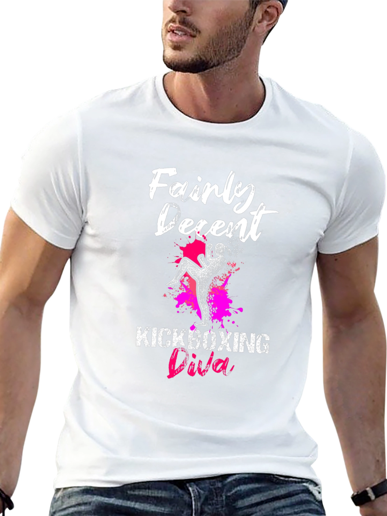Fairly Decent Kickboxing Diva Black T-Shirt