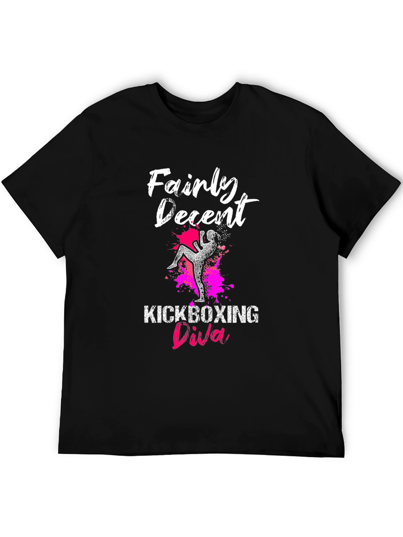 Fairly Decent Kickboxing Diva Black T-Shirt