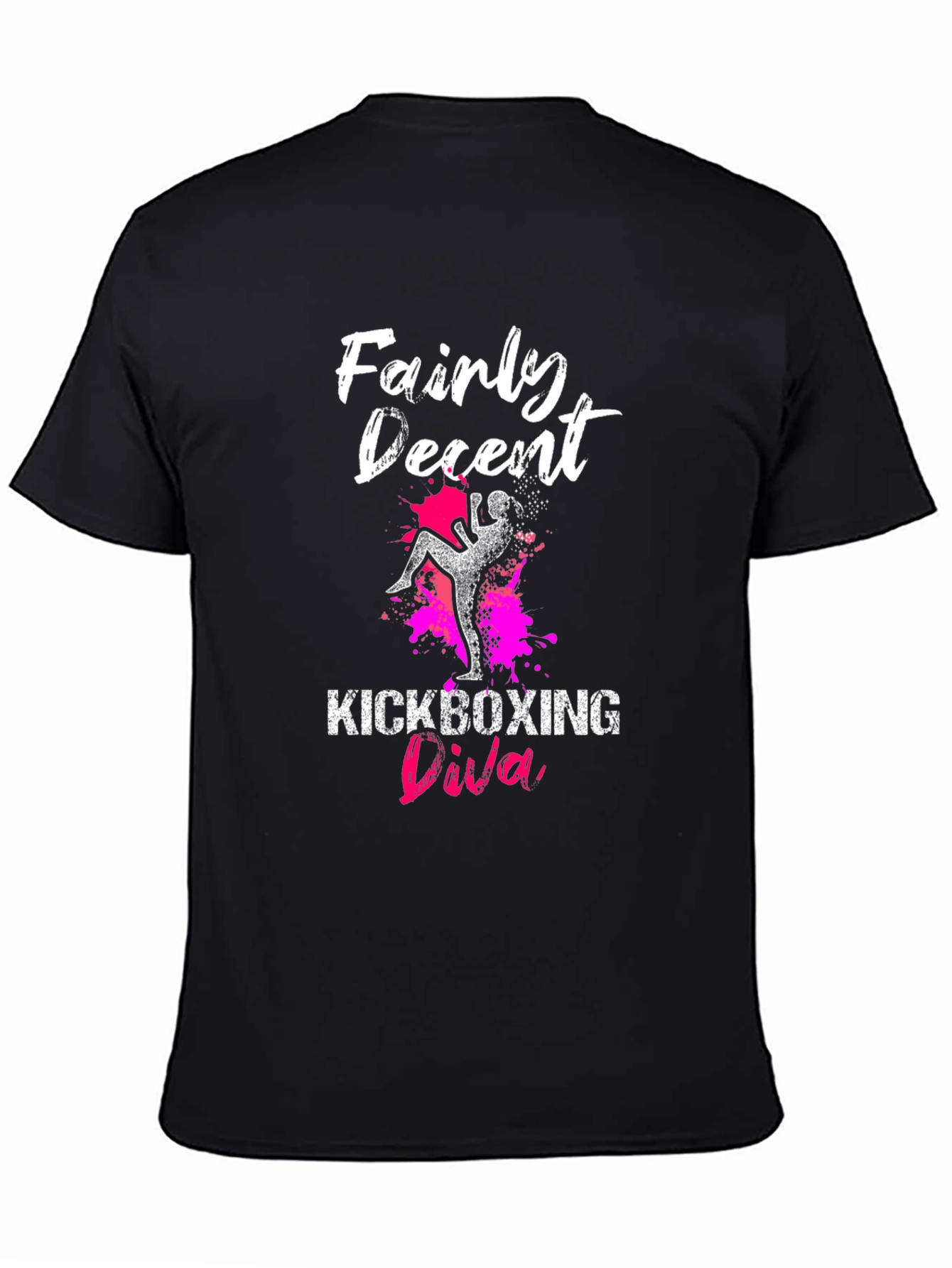 Fairly Decent Kickboxing Diva Black T-Shirt