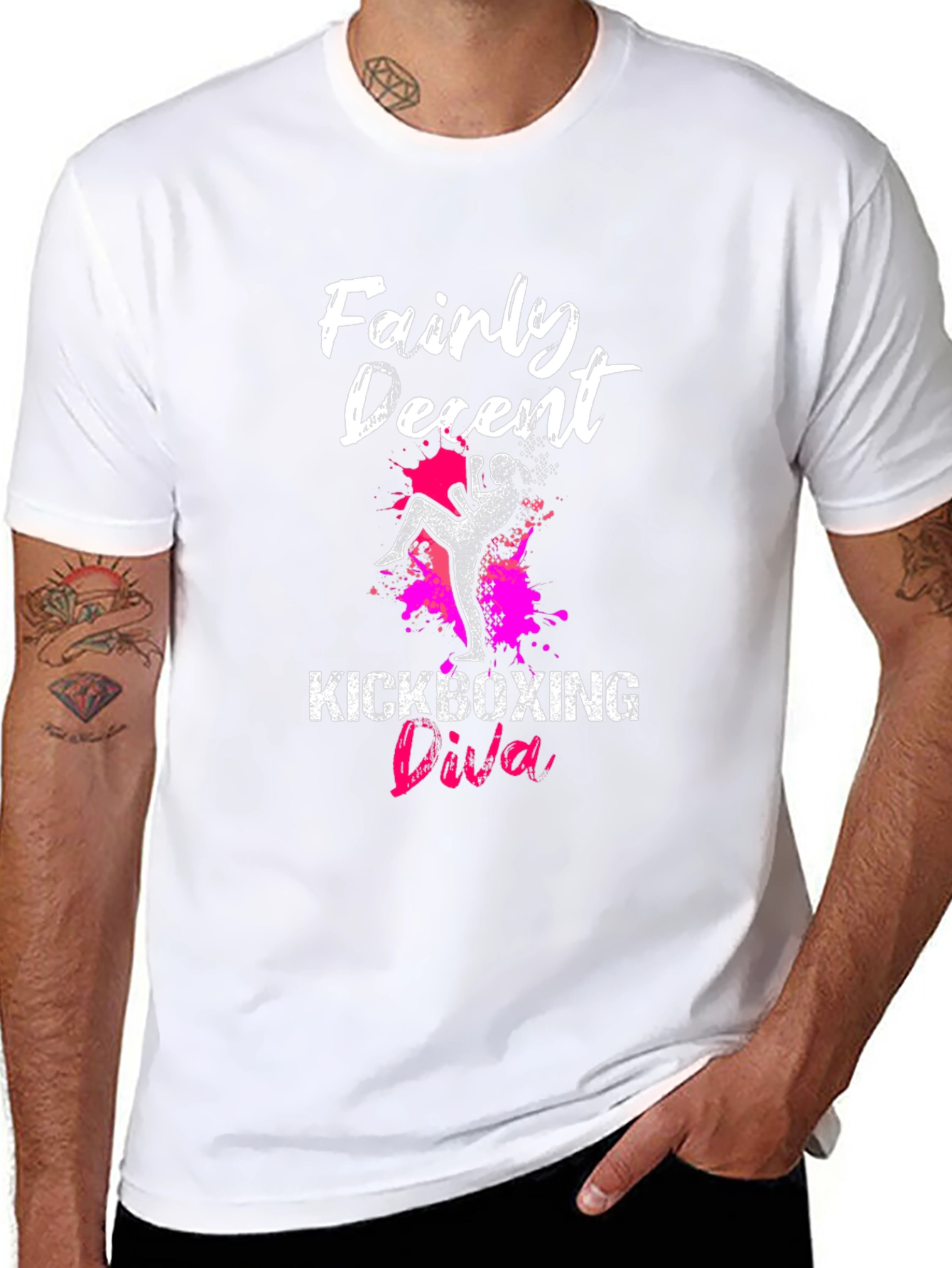 Fairly Decent Kickboxing Diva Black T-Shirt