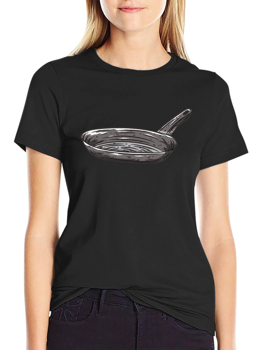 Frying Pan Graphic Tee - Unique Cookware T-Shirt