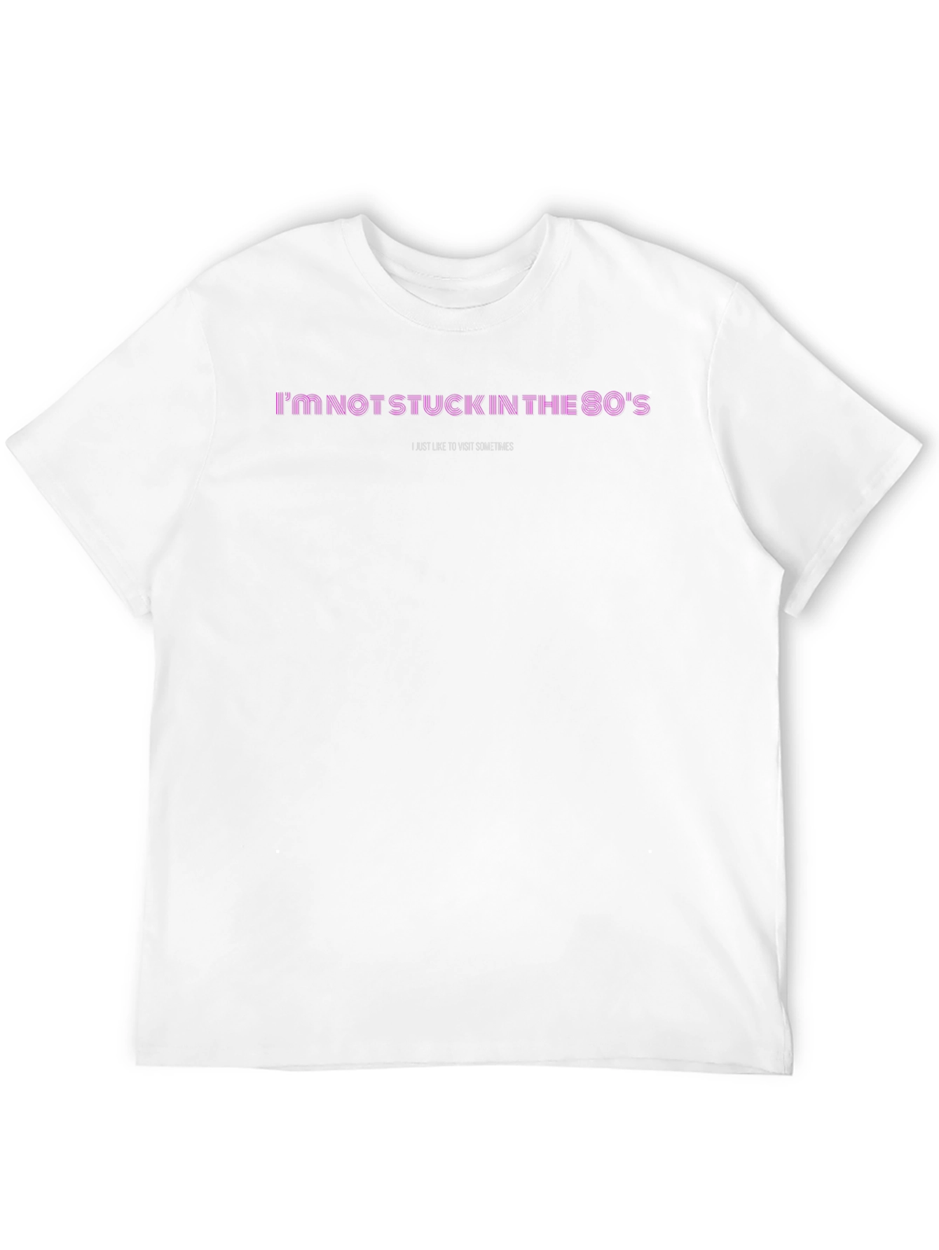 Funny 80s Visit Black T-Shirt