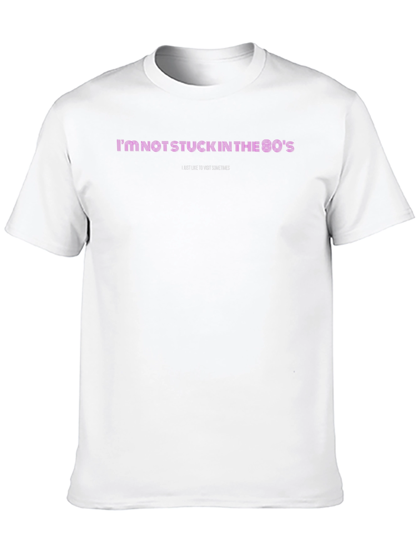 Funny 80s Visit Black T-Shirt