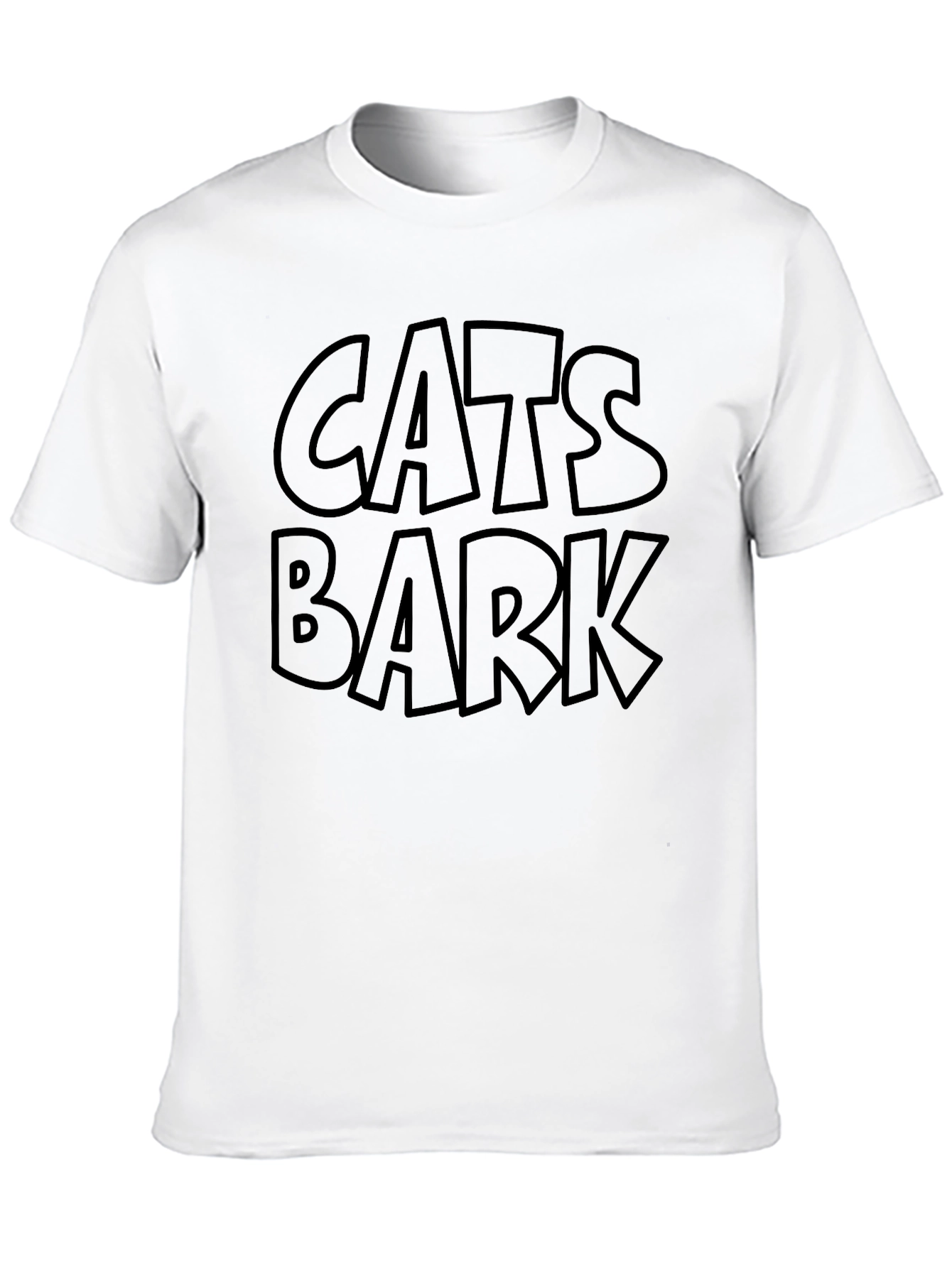 Cats Bark Mens Black Graphic Tee