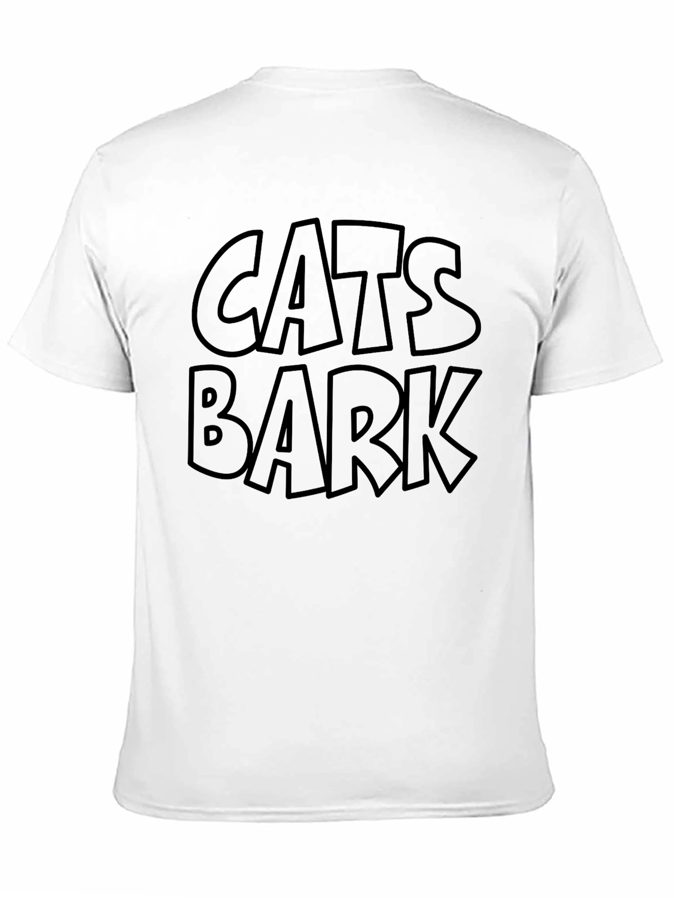 Cats Bark Mens Black Graphic Tee