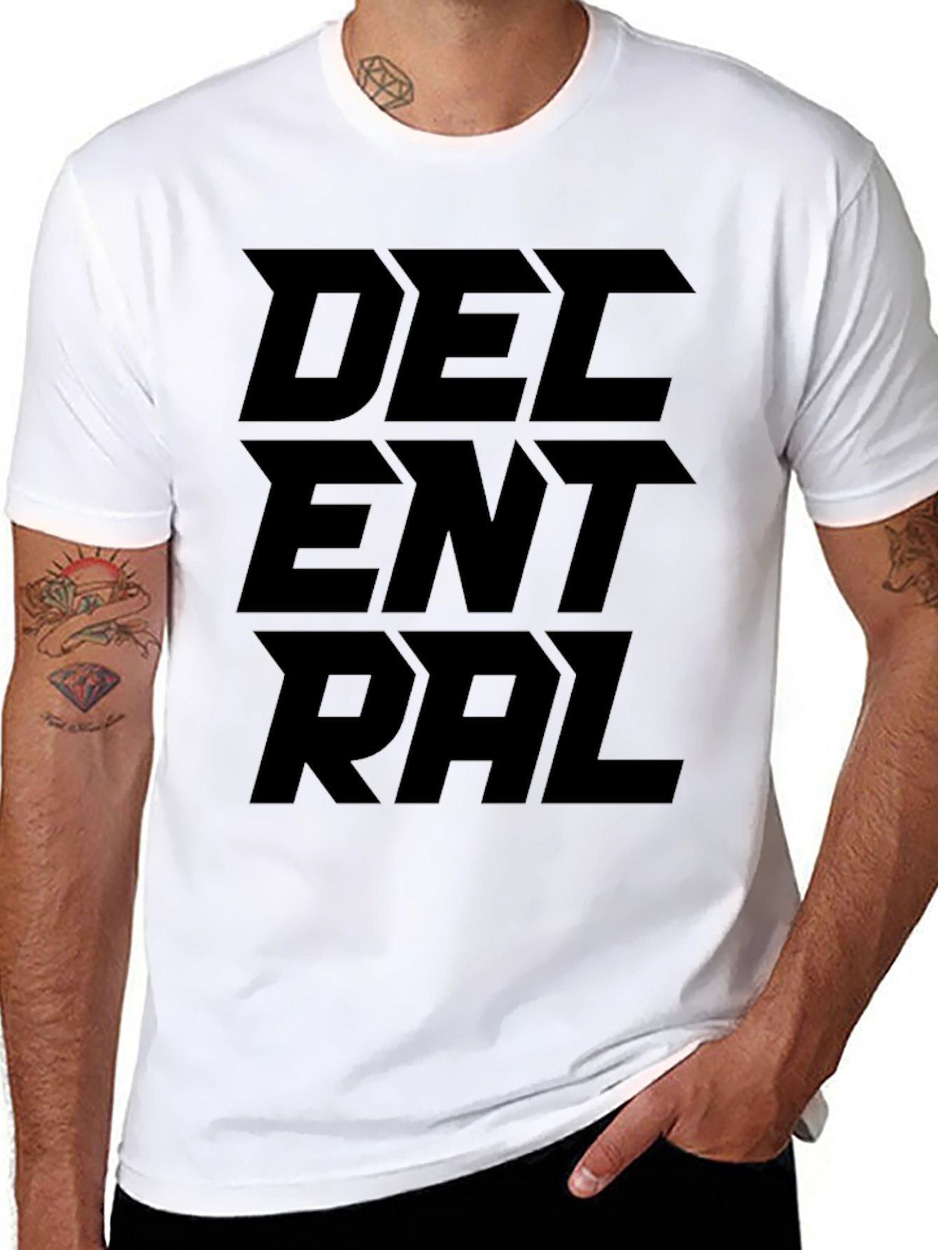 Decentral T-Shirt - Bold Graphic Print Casual Wear