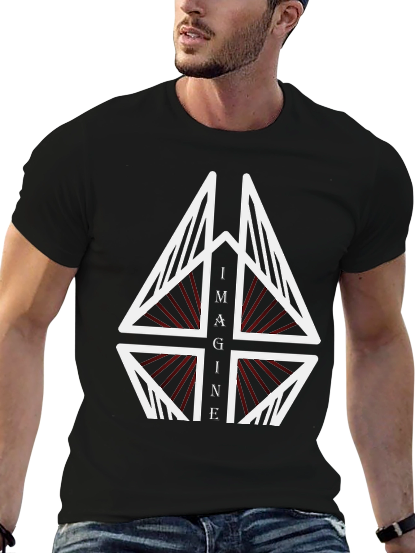 Imagine Geometric Graphic Tee