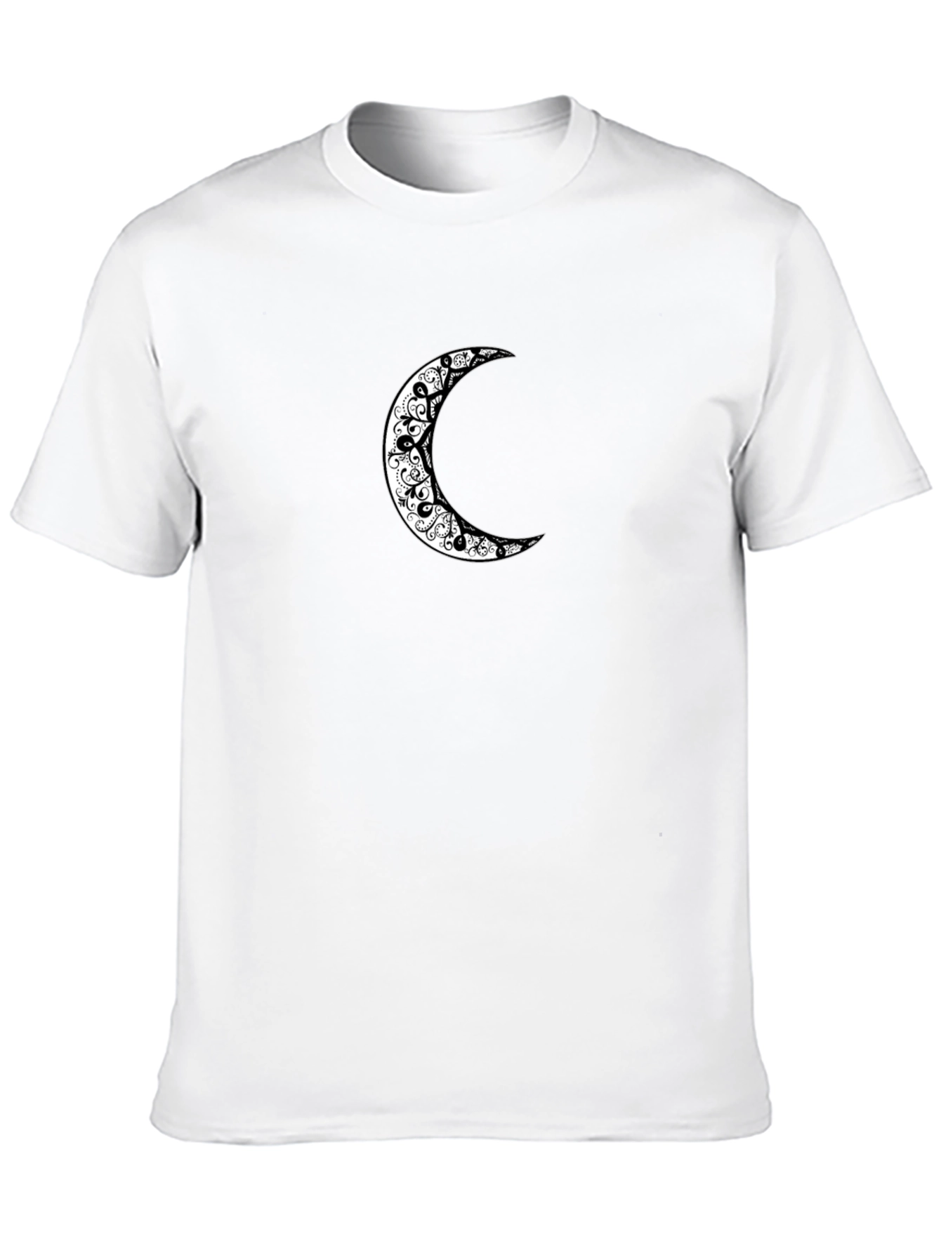 Crescent Moon Graphic Black T-Shirt