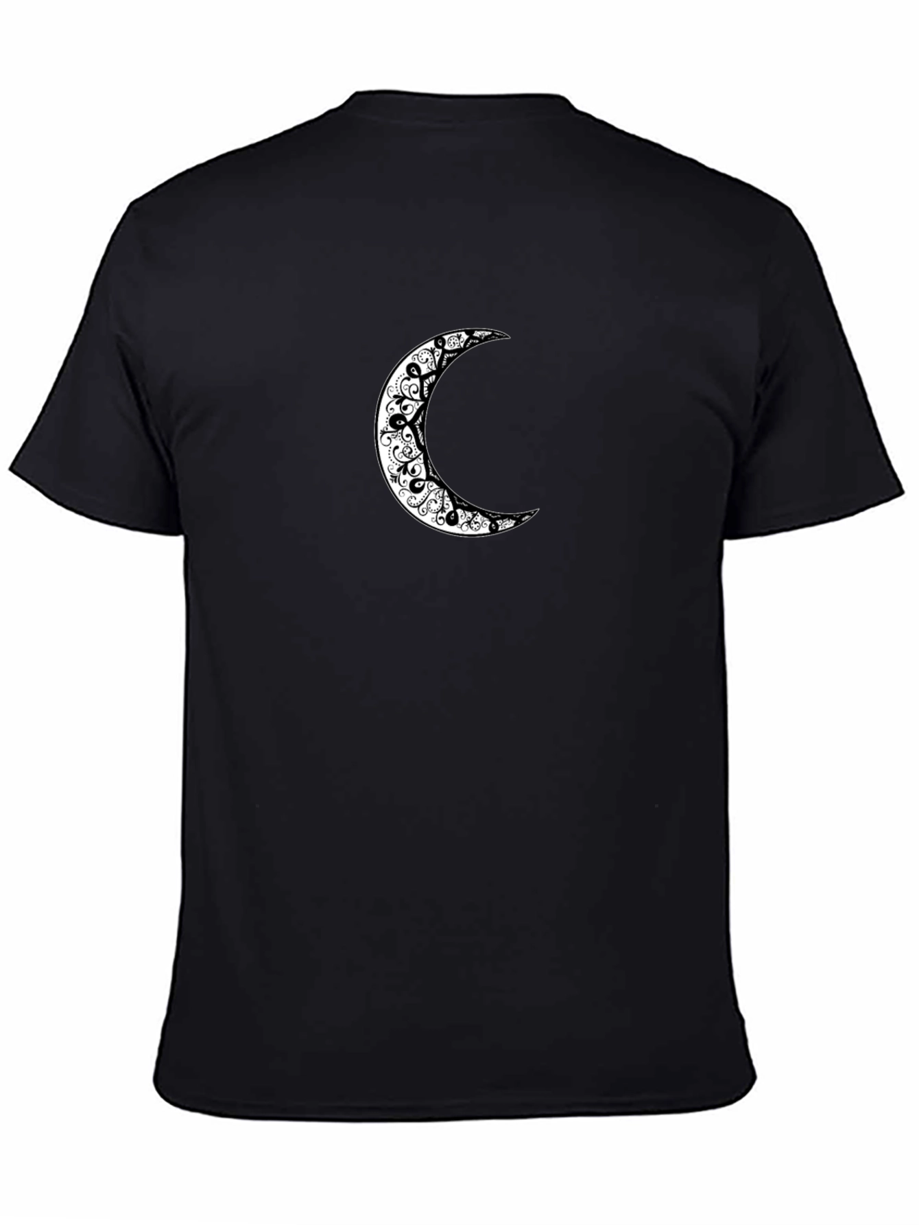 Crescent Moon Graphic Black T-Shirt