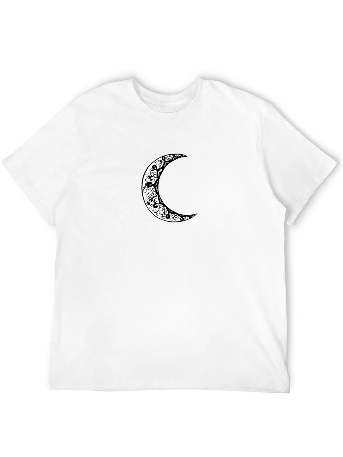 Crescent Moon Graphic Black T-Shirt