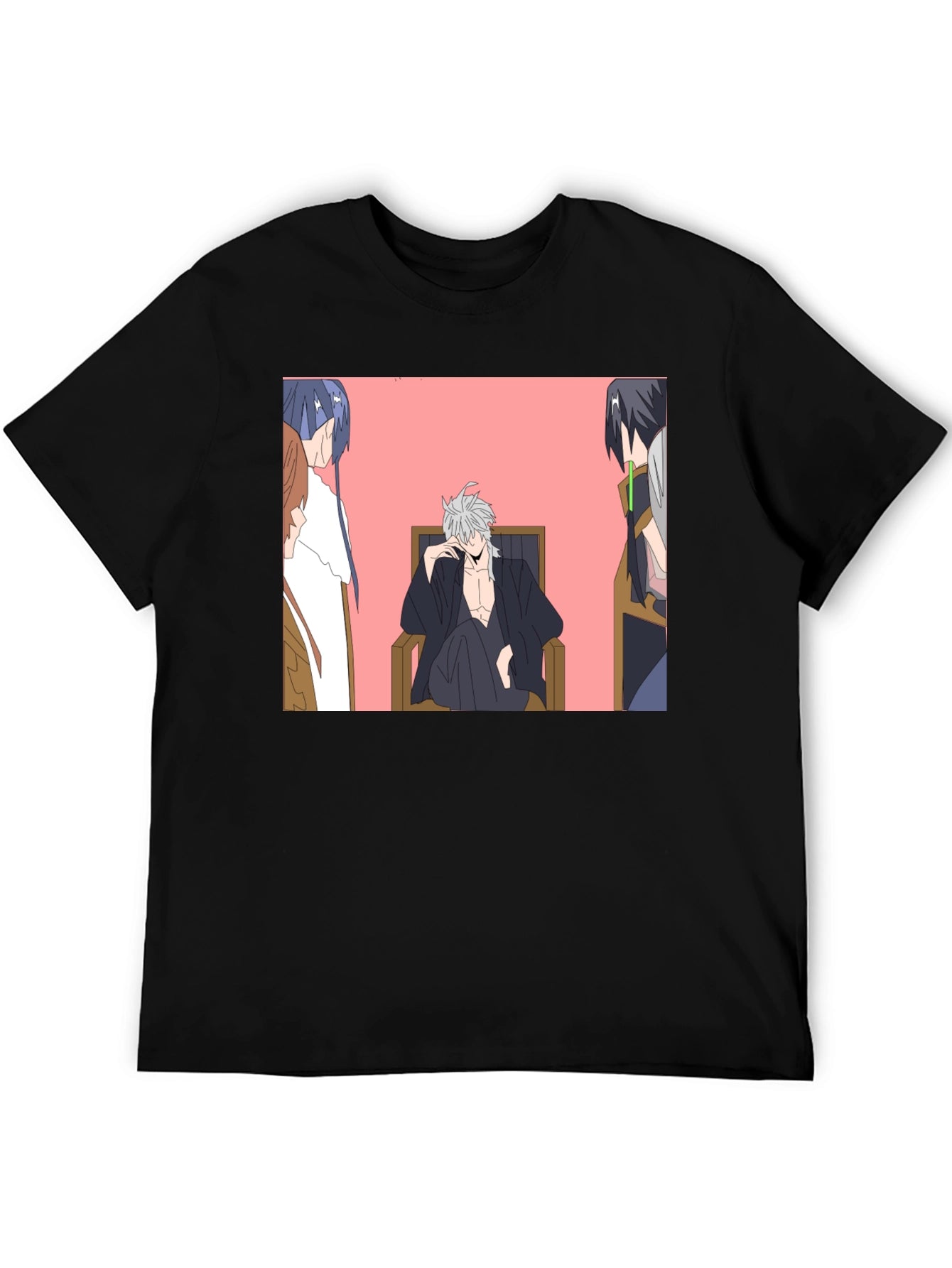 Anime Character Graphic Black T-Shirt