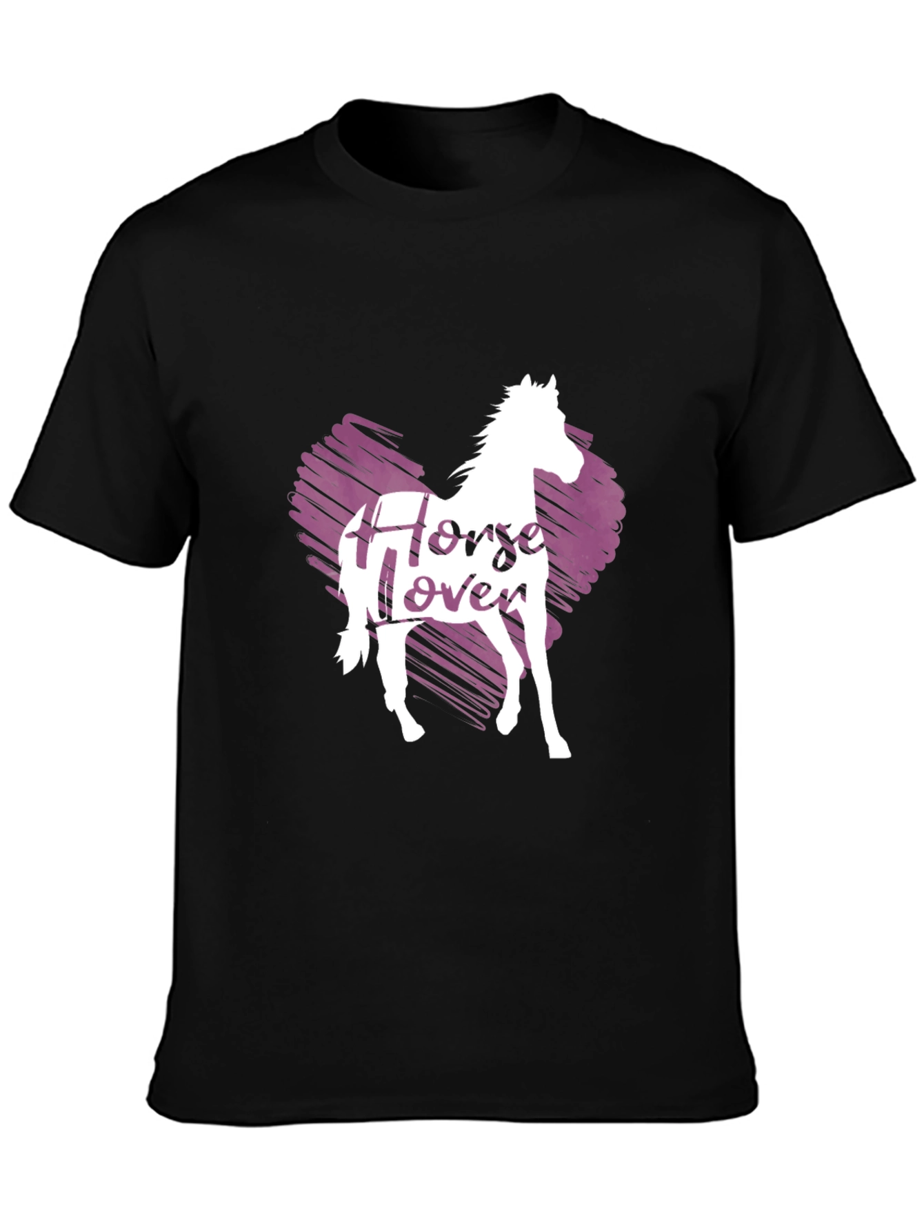 Horse Lover Graphic Tee - Black