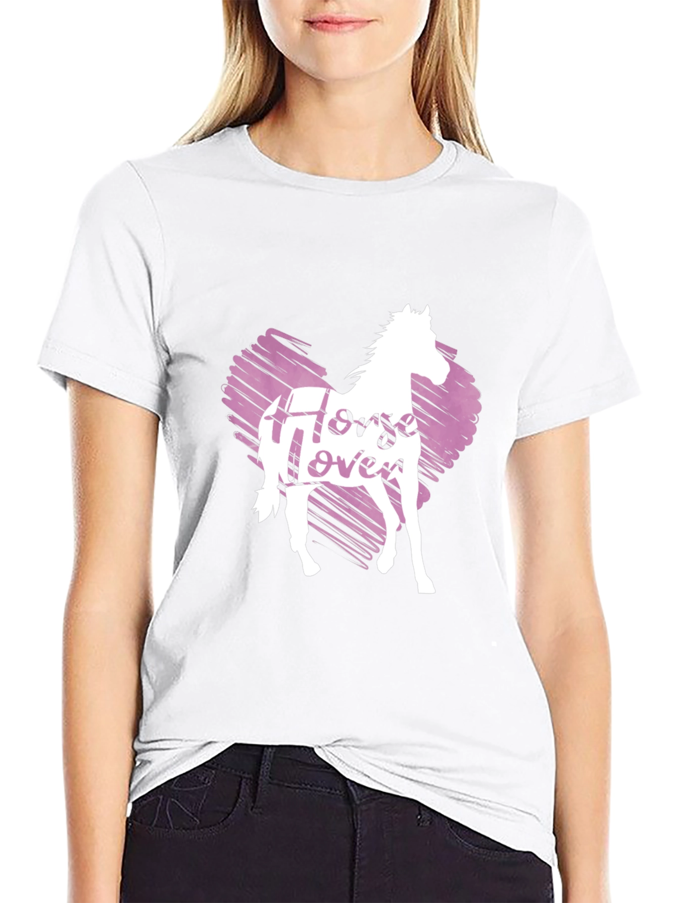 Horse Lover Graphic Tee - Black