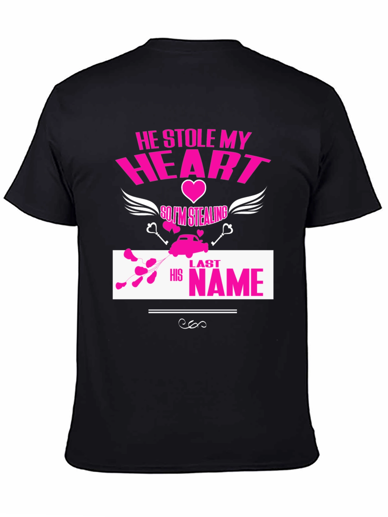 He Stole My Heart T-Shirt Funny Wedding Tee