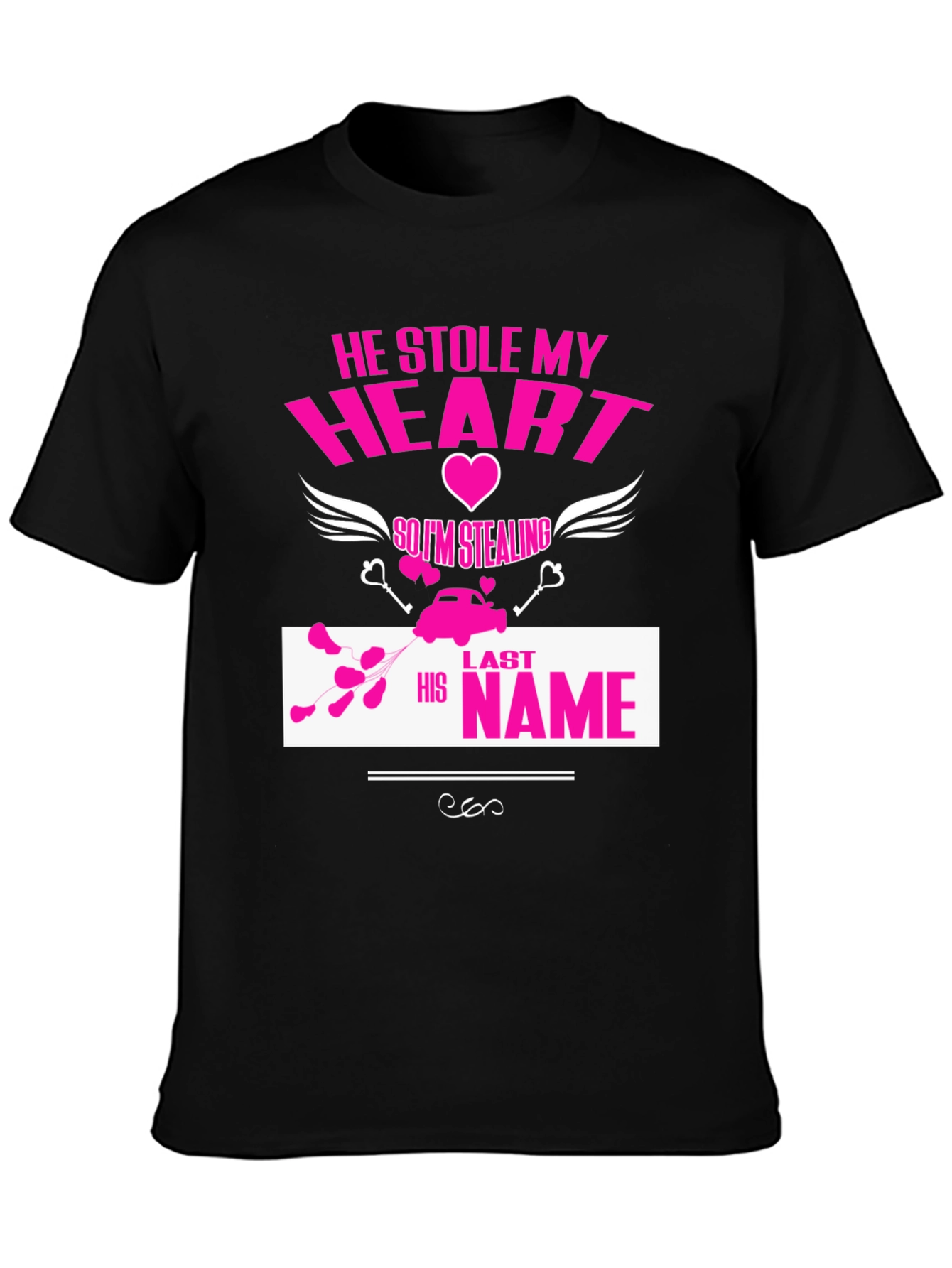 He Stole My Heart T-Shirt Funny Wedding Tee
