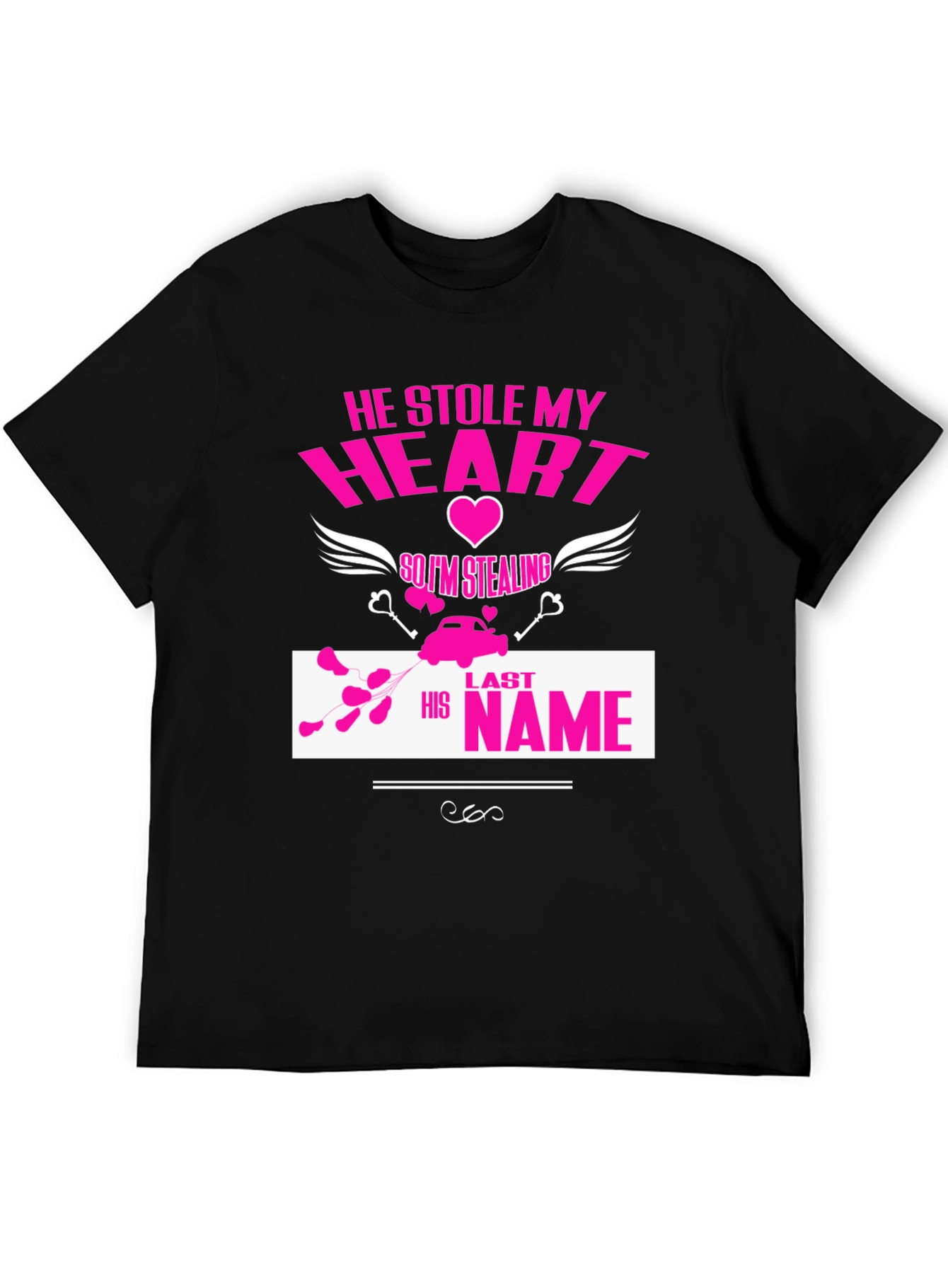 He Stole My Heart T-Shirt Funny Wedding Tee