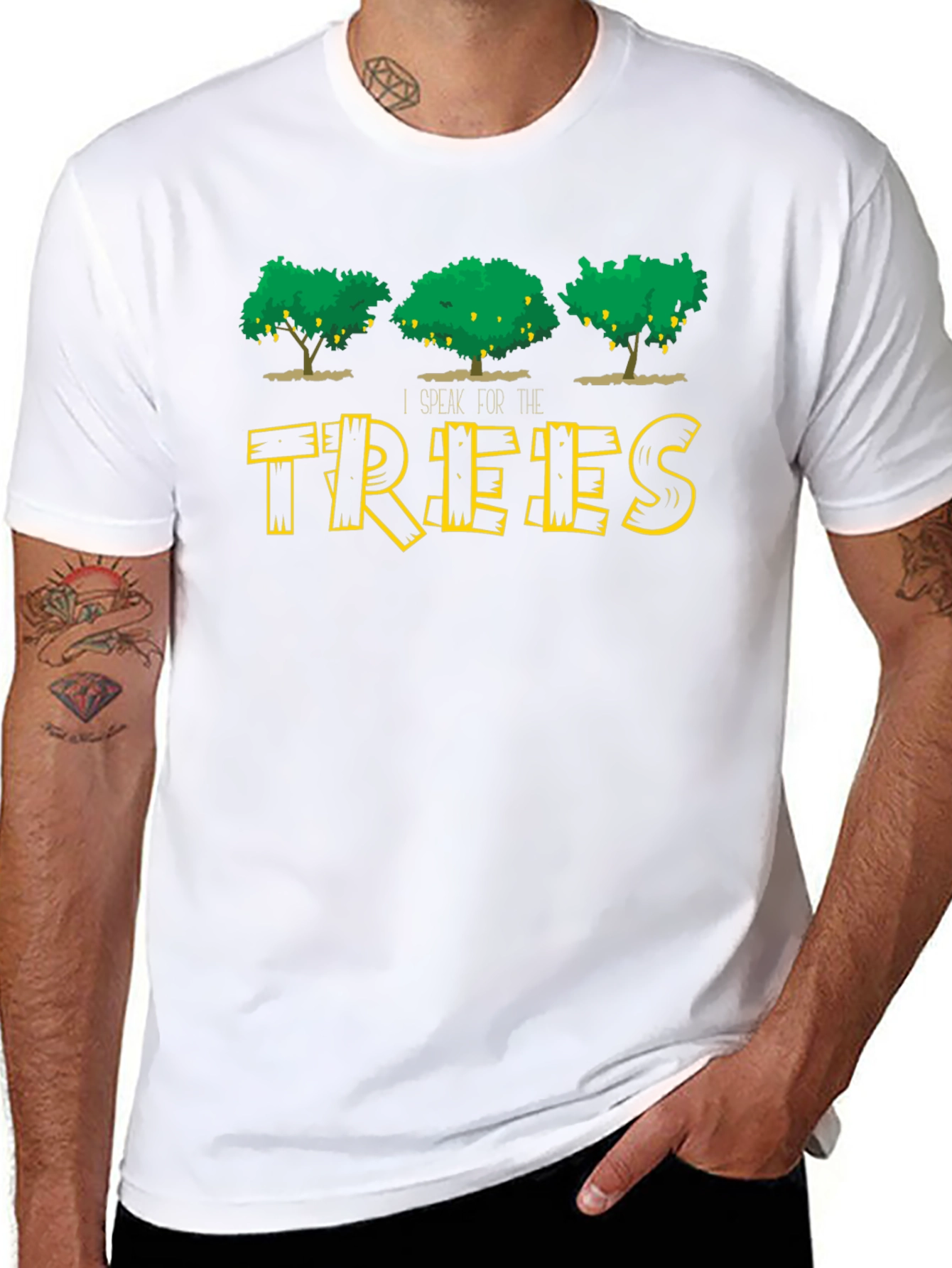 I Speak For The Trees Black T-Shirt