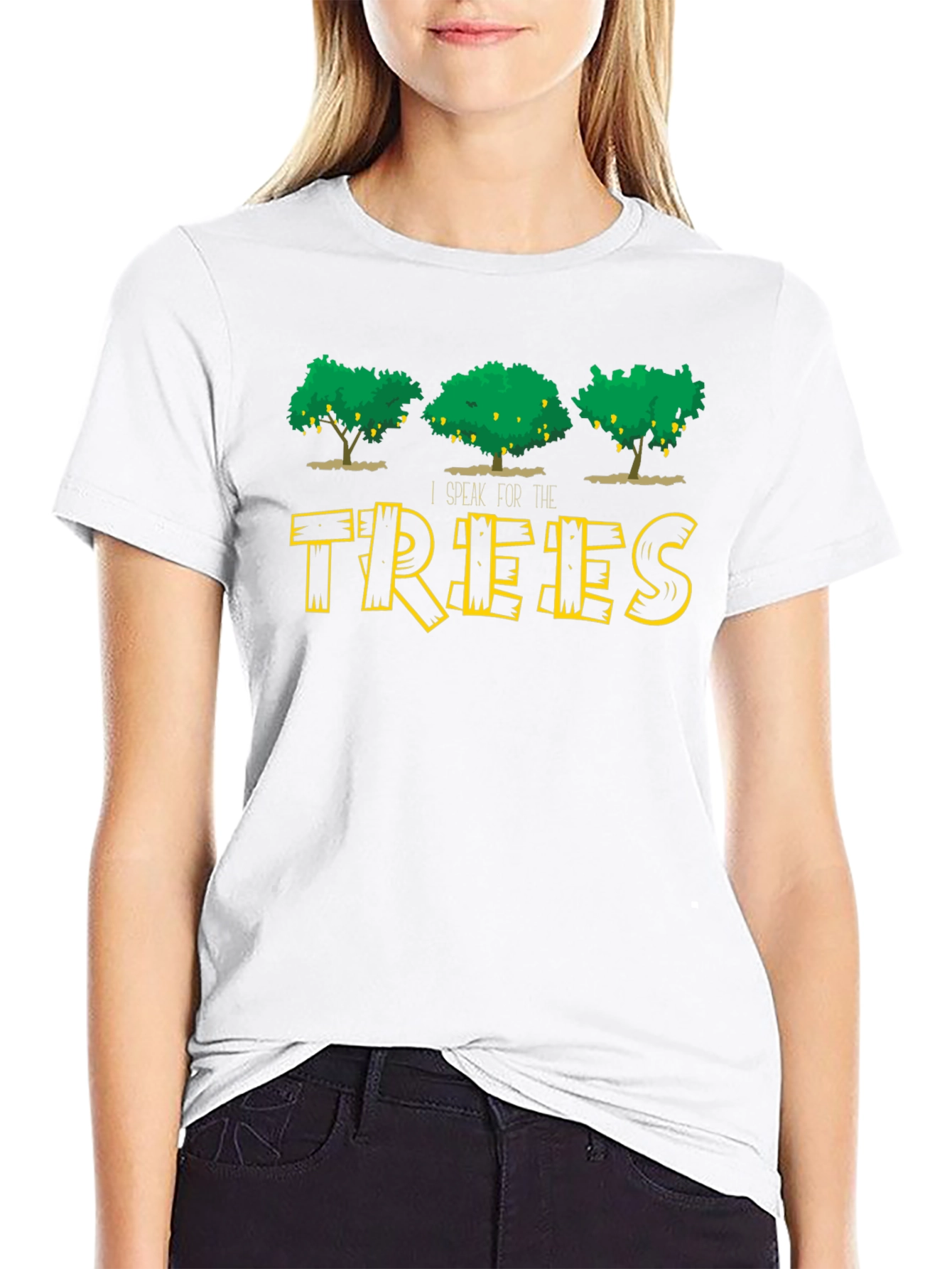 I Speak For The Trees Black T-Shirt