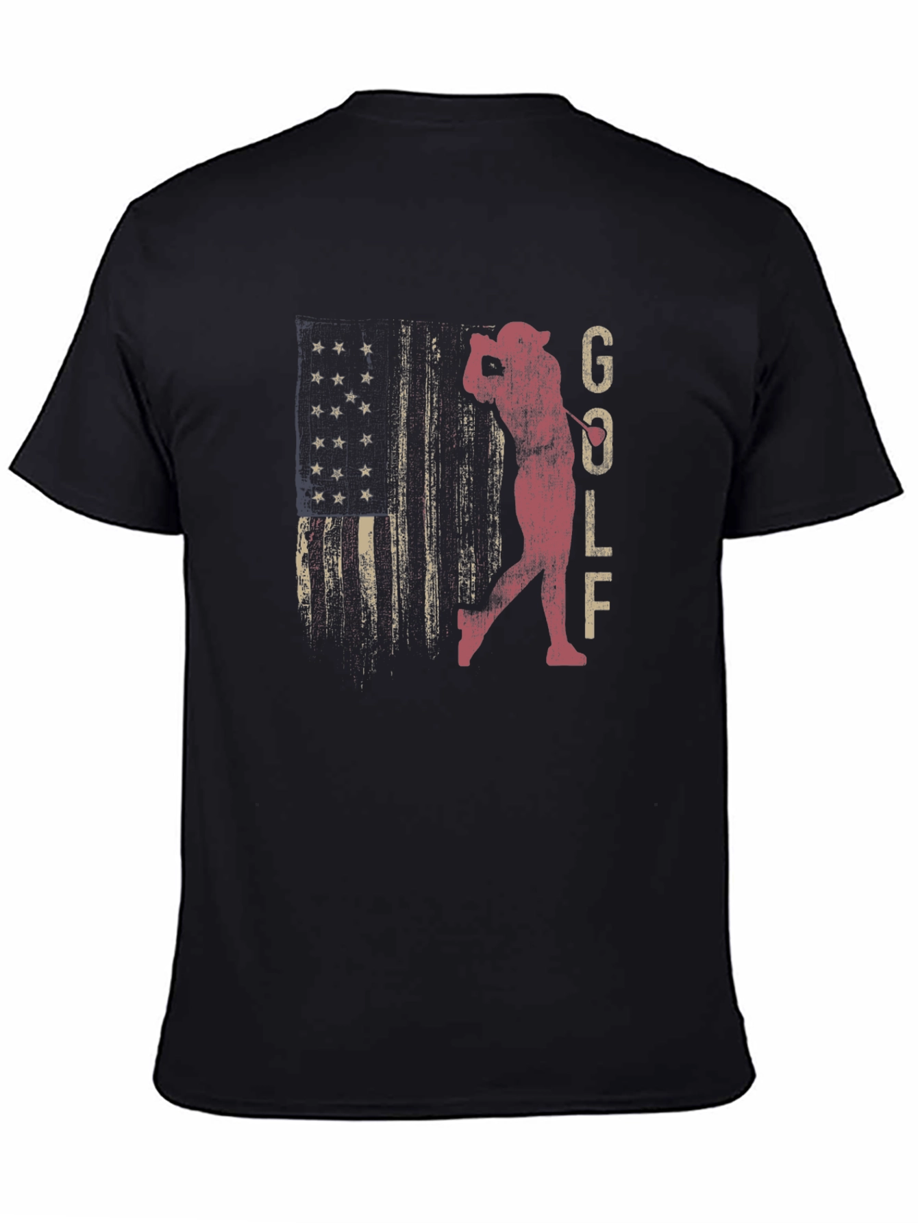 Golf American Flag Graphic Tee