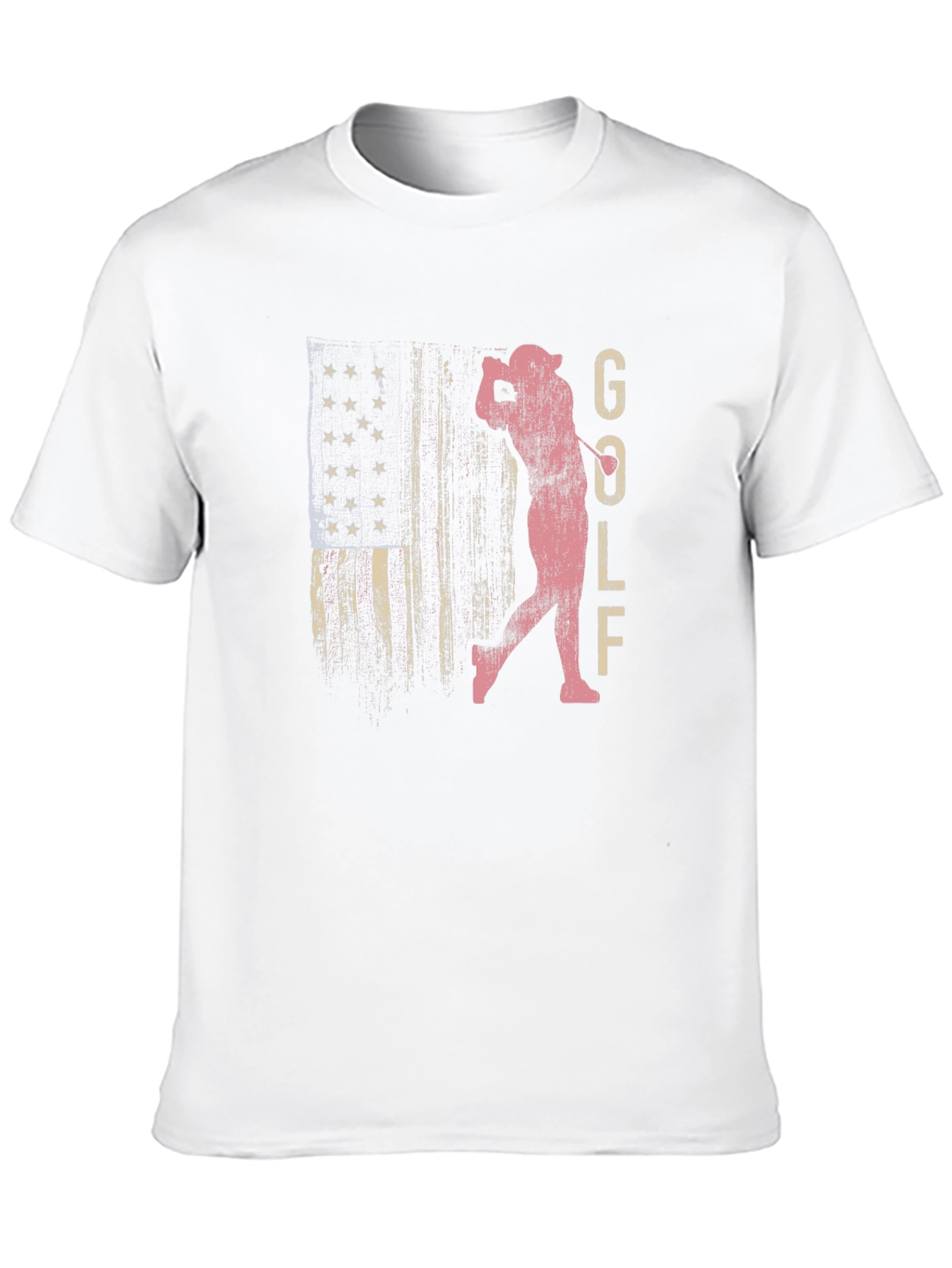 Golf American Flag Graphic Tee