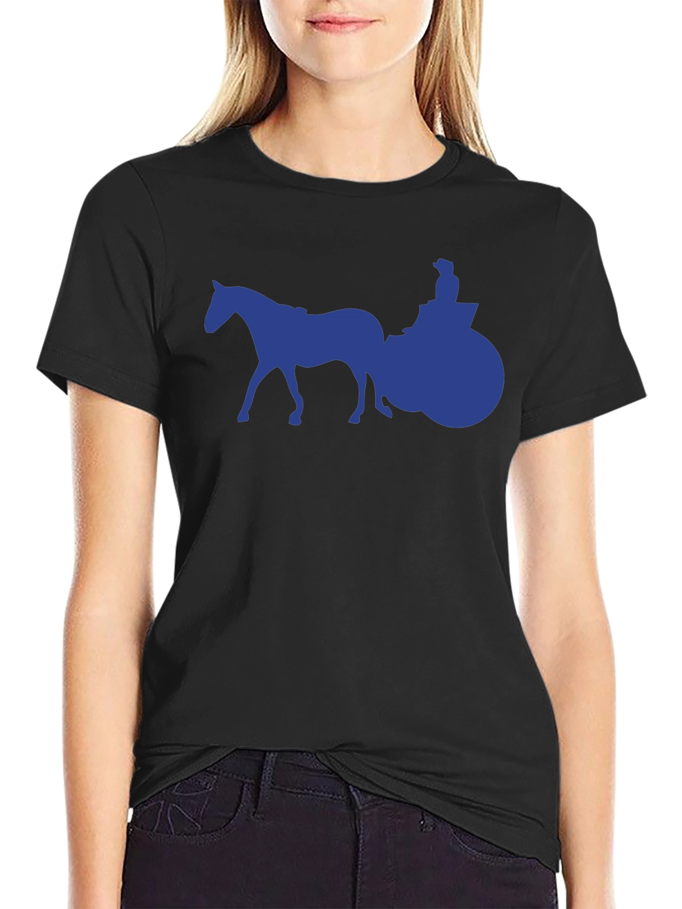 Horse & Carriage Graphic Tee - Classic Style