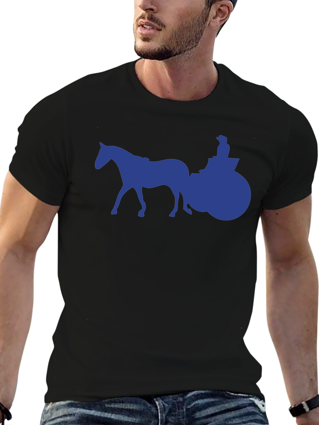 Horse & Carriage Graphic Tee - Classic Style