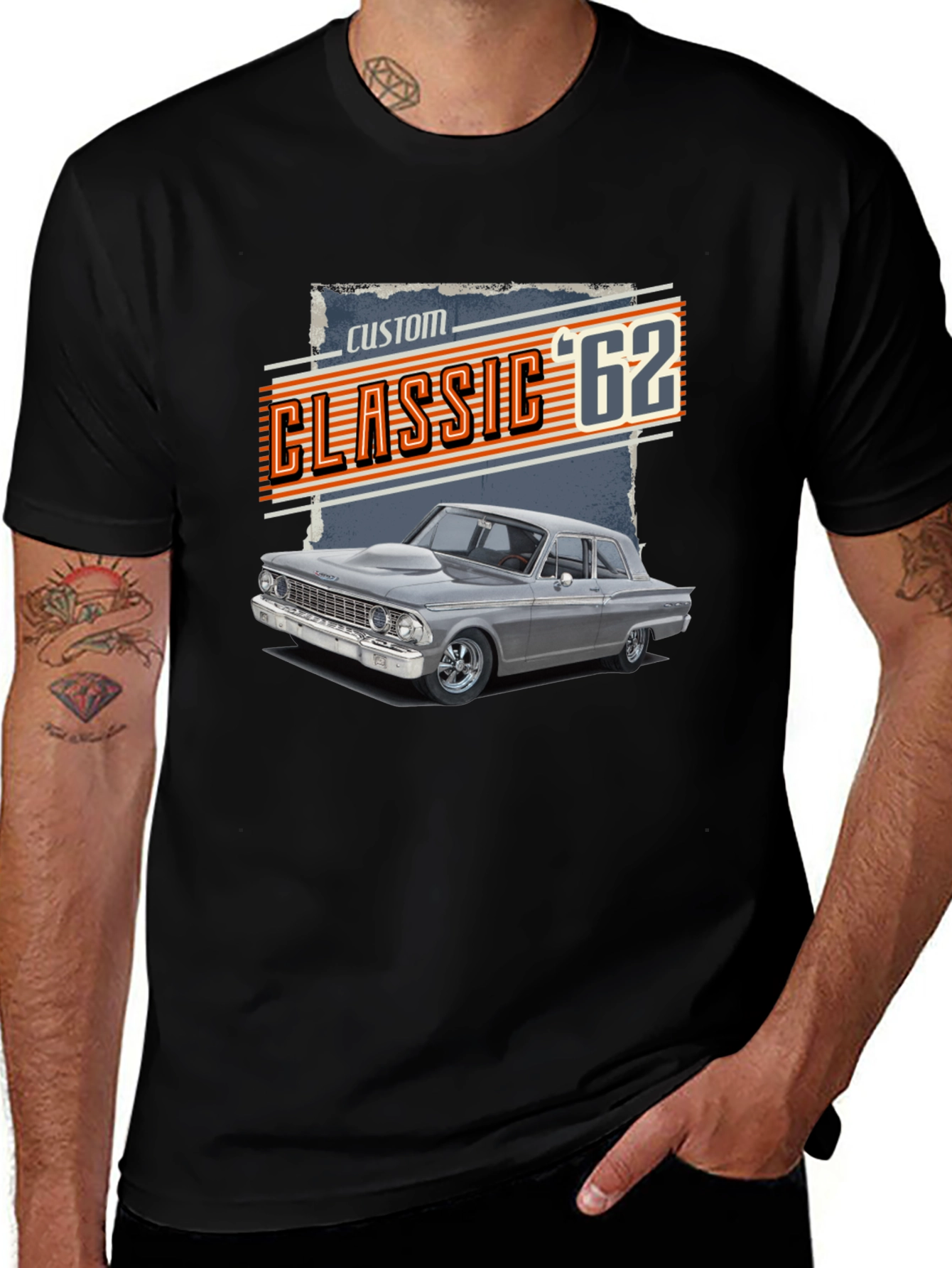Classic 62 Car T-Shirt - Custom Design