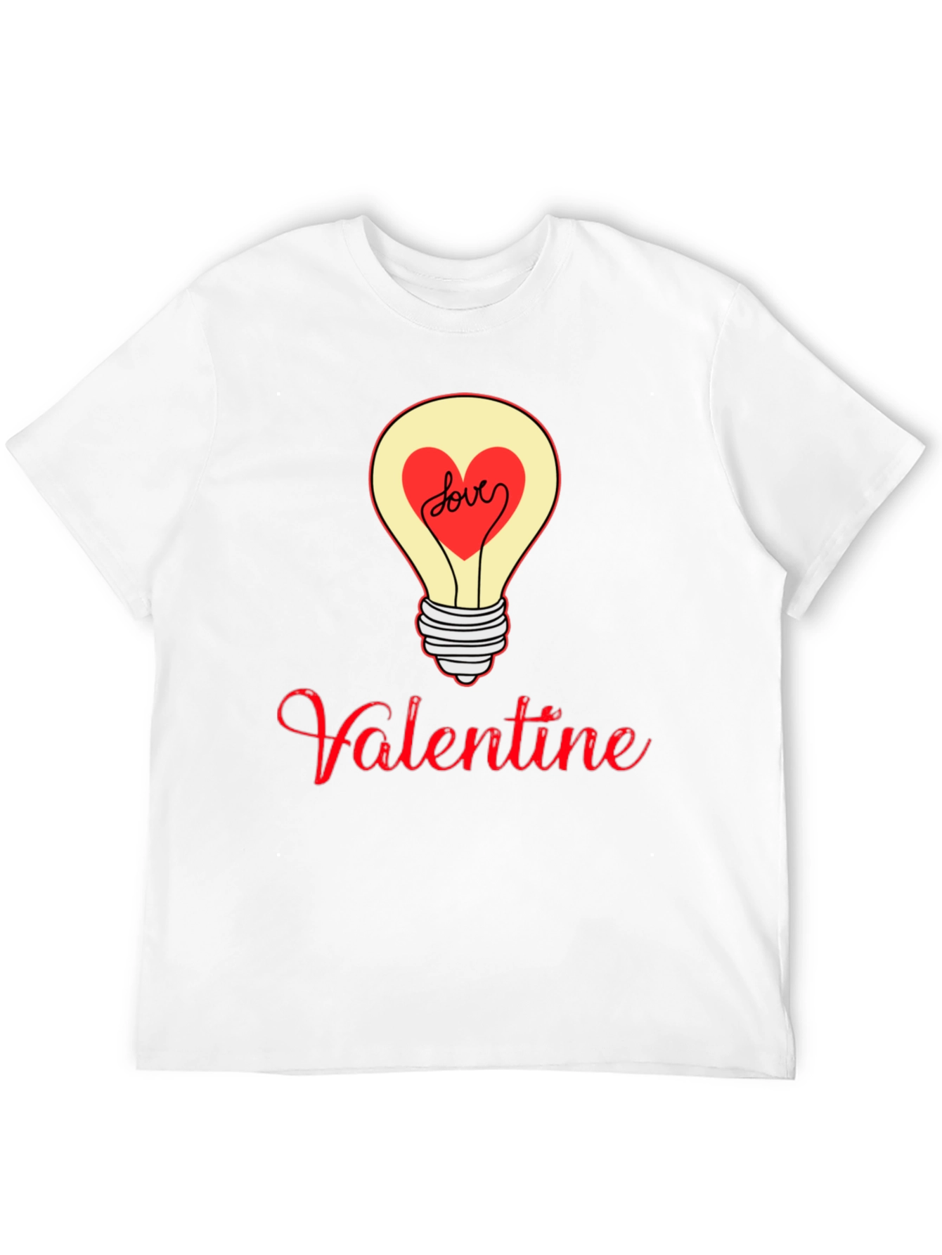 Valentine Love Light Bulb Graphic Tee