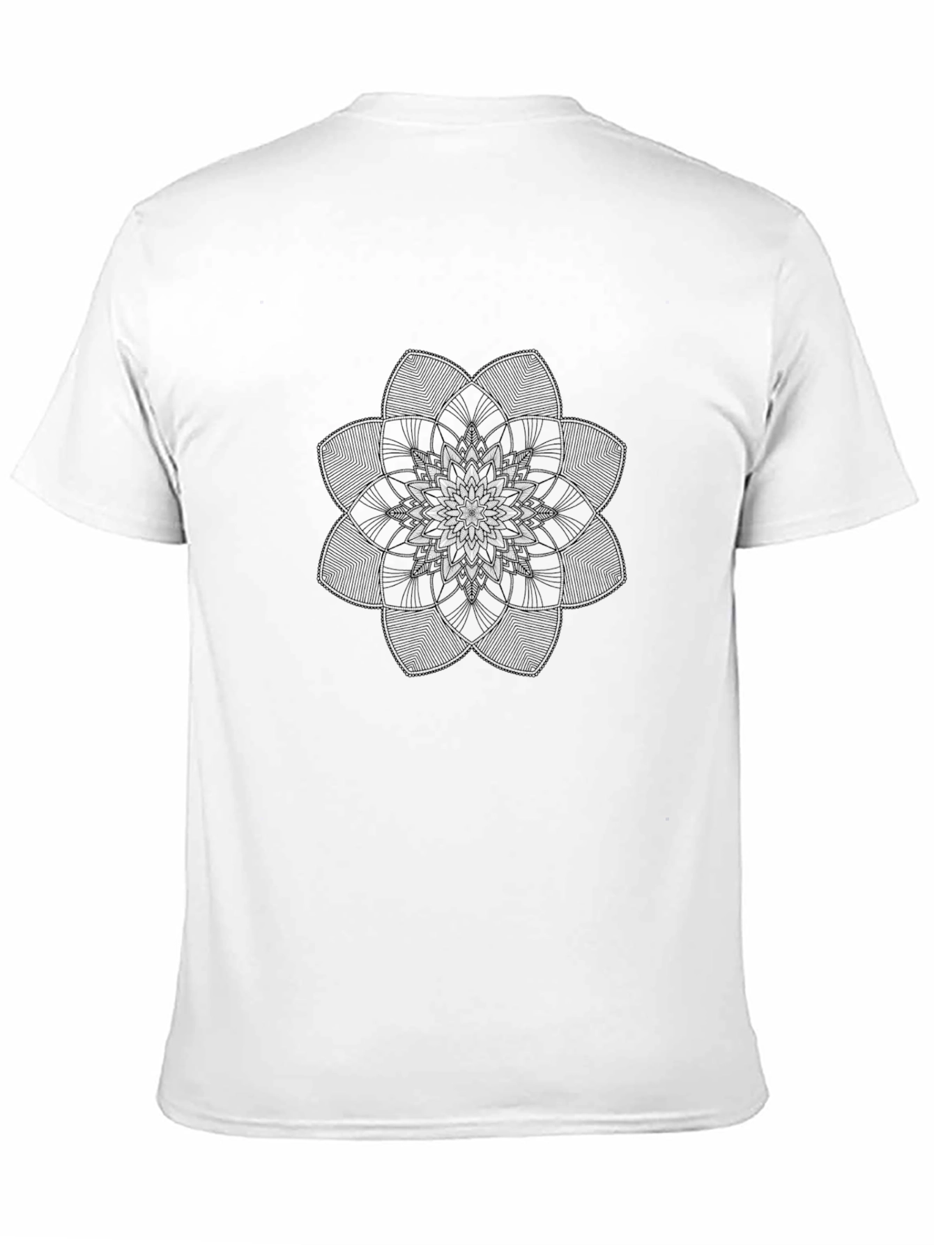 Mandala Graphic Tee - Soft Cotton Black T-Shirt