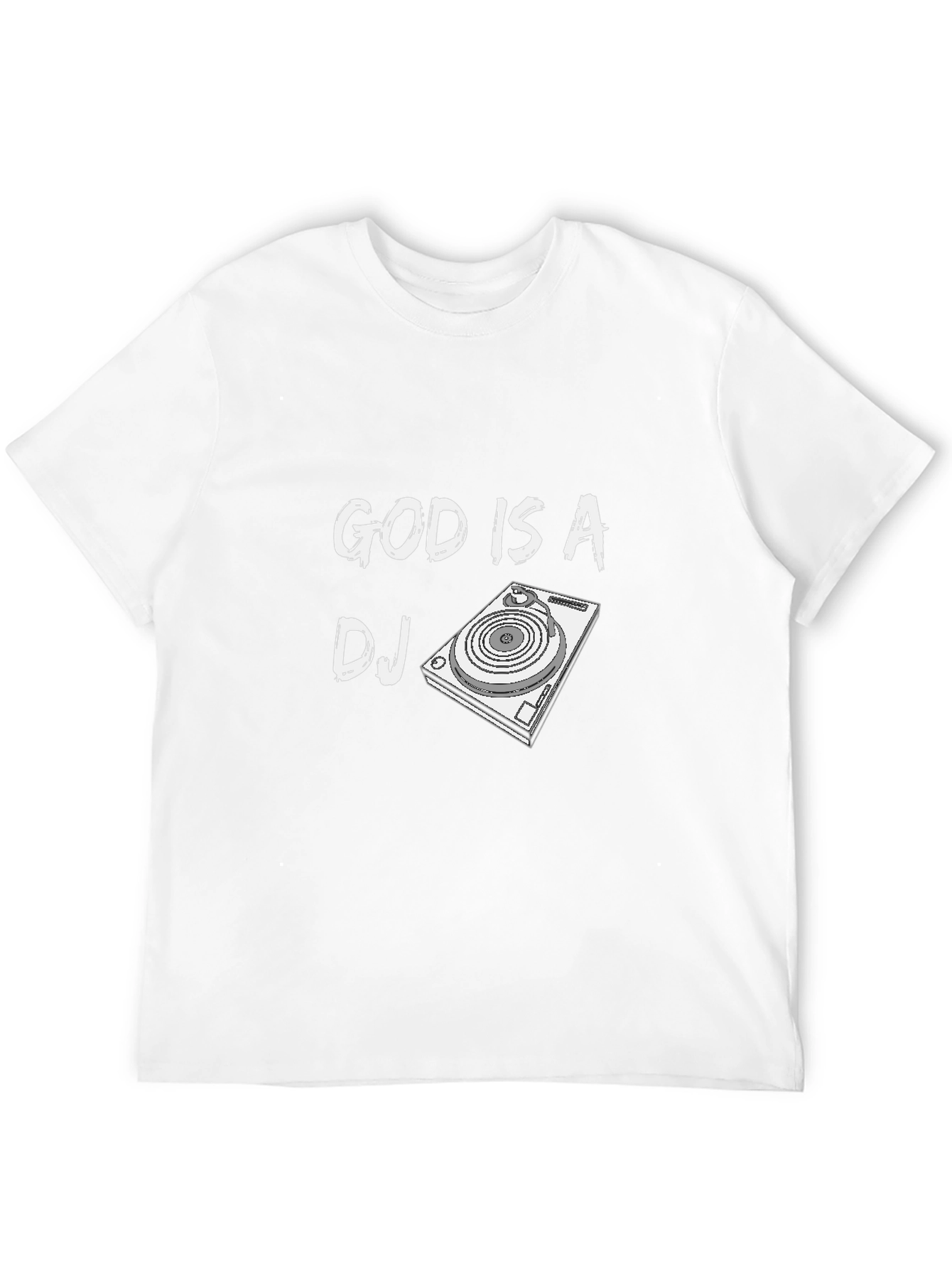 God is a DJ Black Graphic T-Shirt