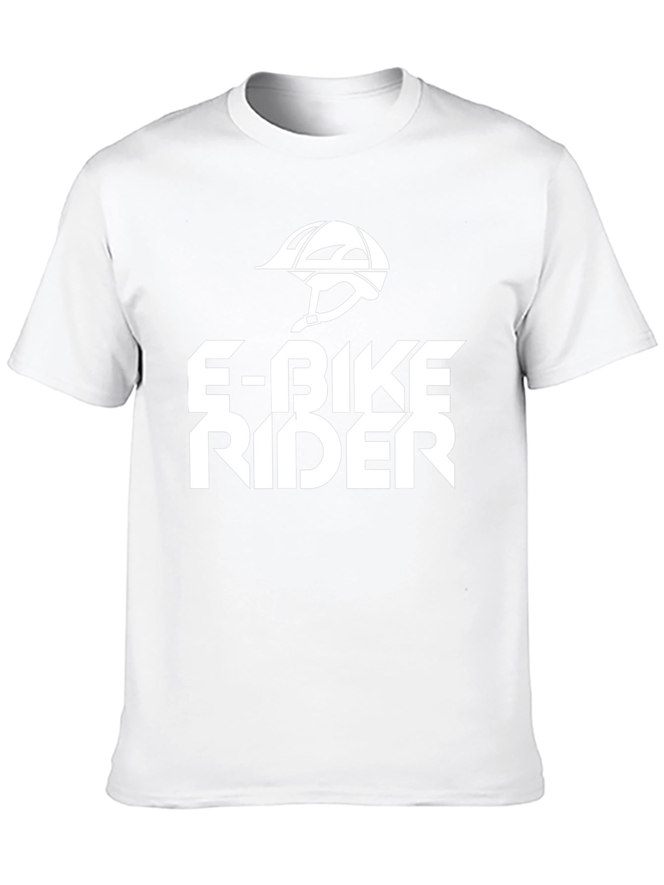 E-Bike Rider Graphic Tee - Black Casual T-Shirt