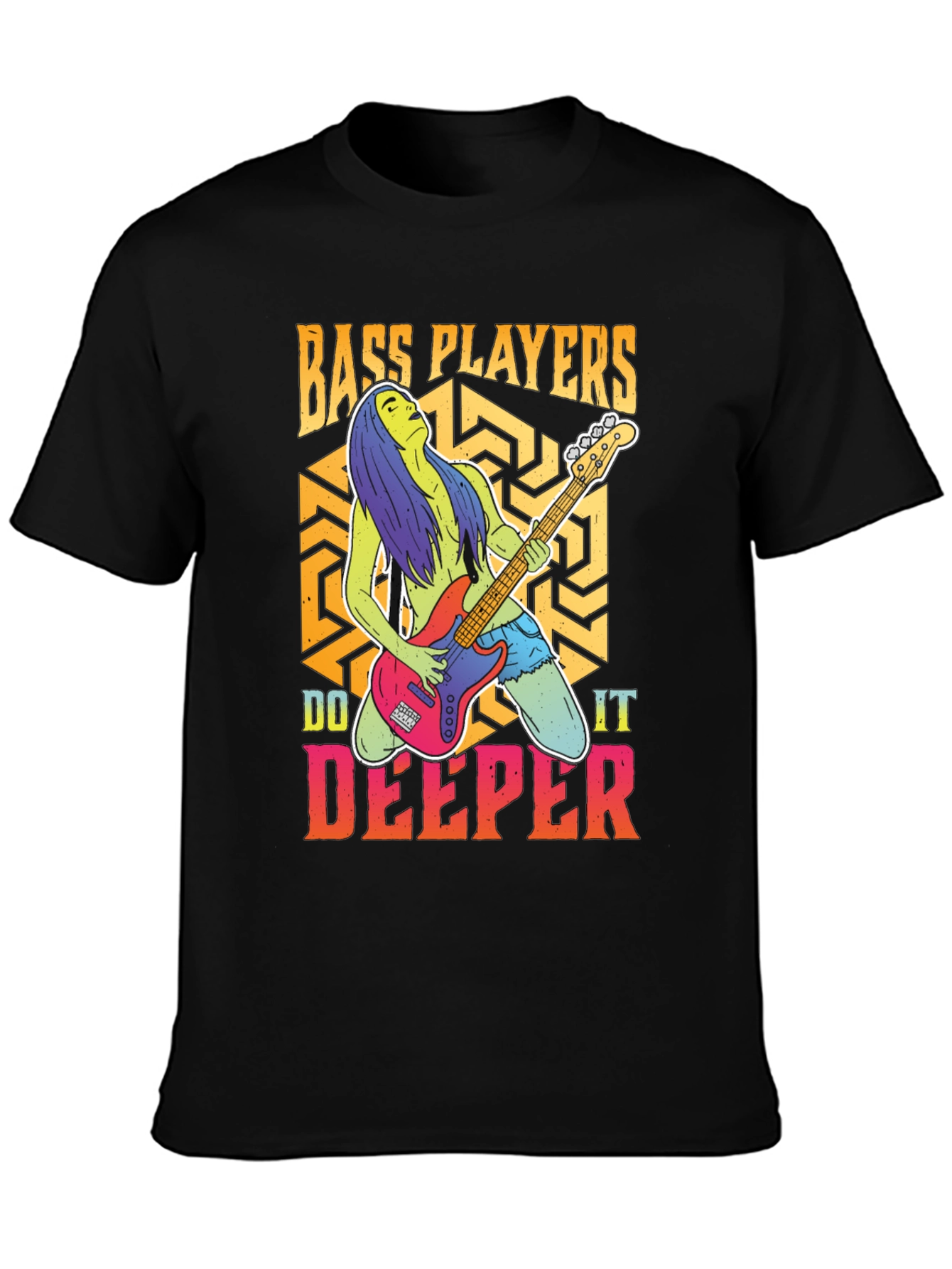 Bass Players Do It Deeper Graphic T-Shirt